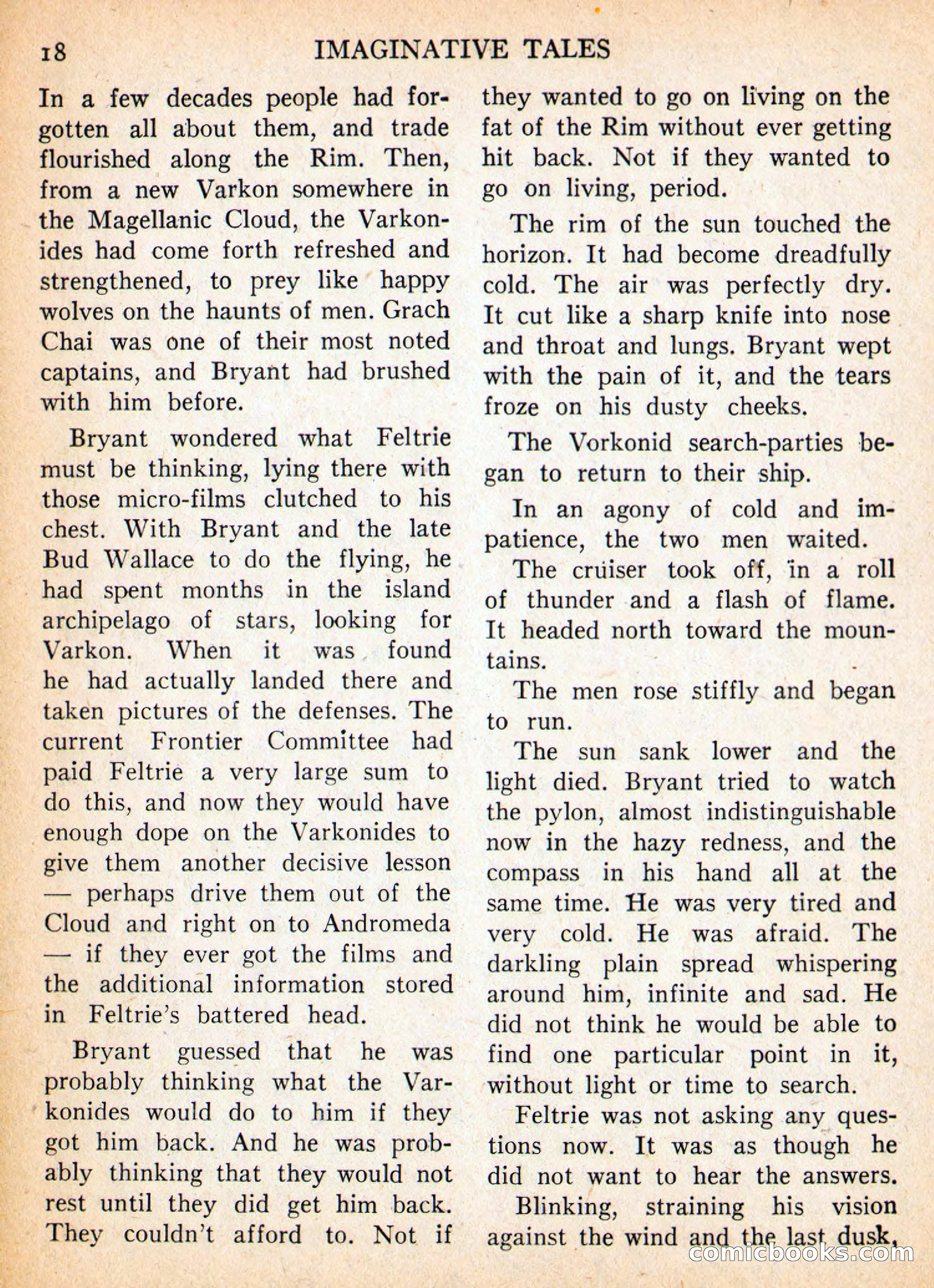 Imaginative Tales, November 1956 — page 18 of 132