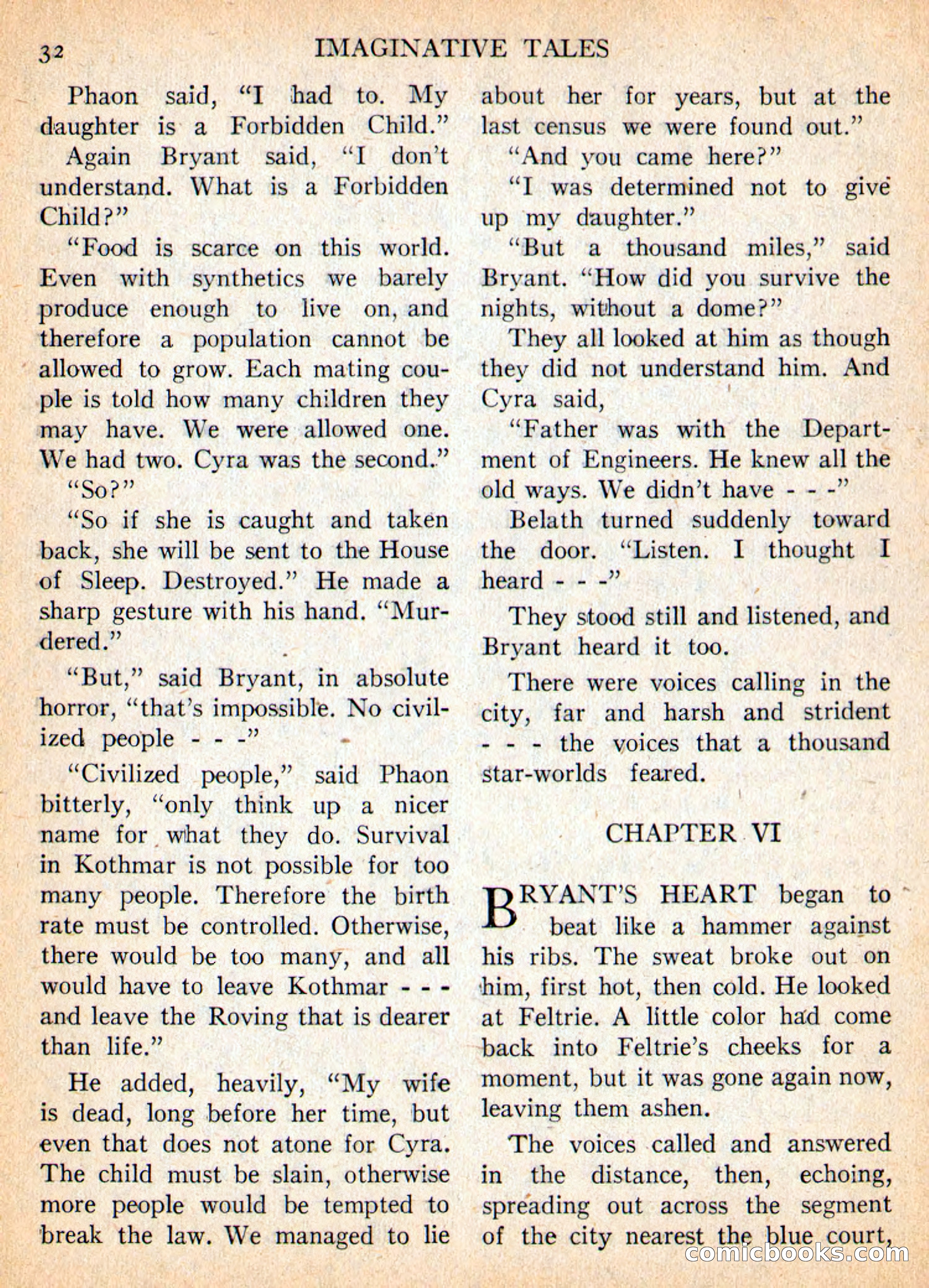 Imaginative Tales, November 1956 — page 32 of 132