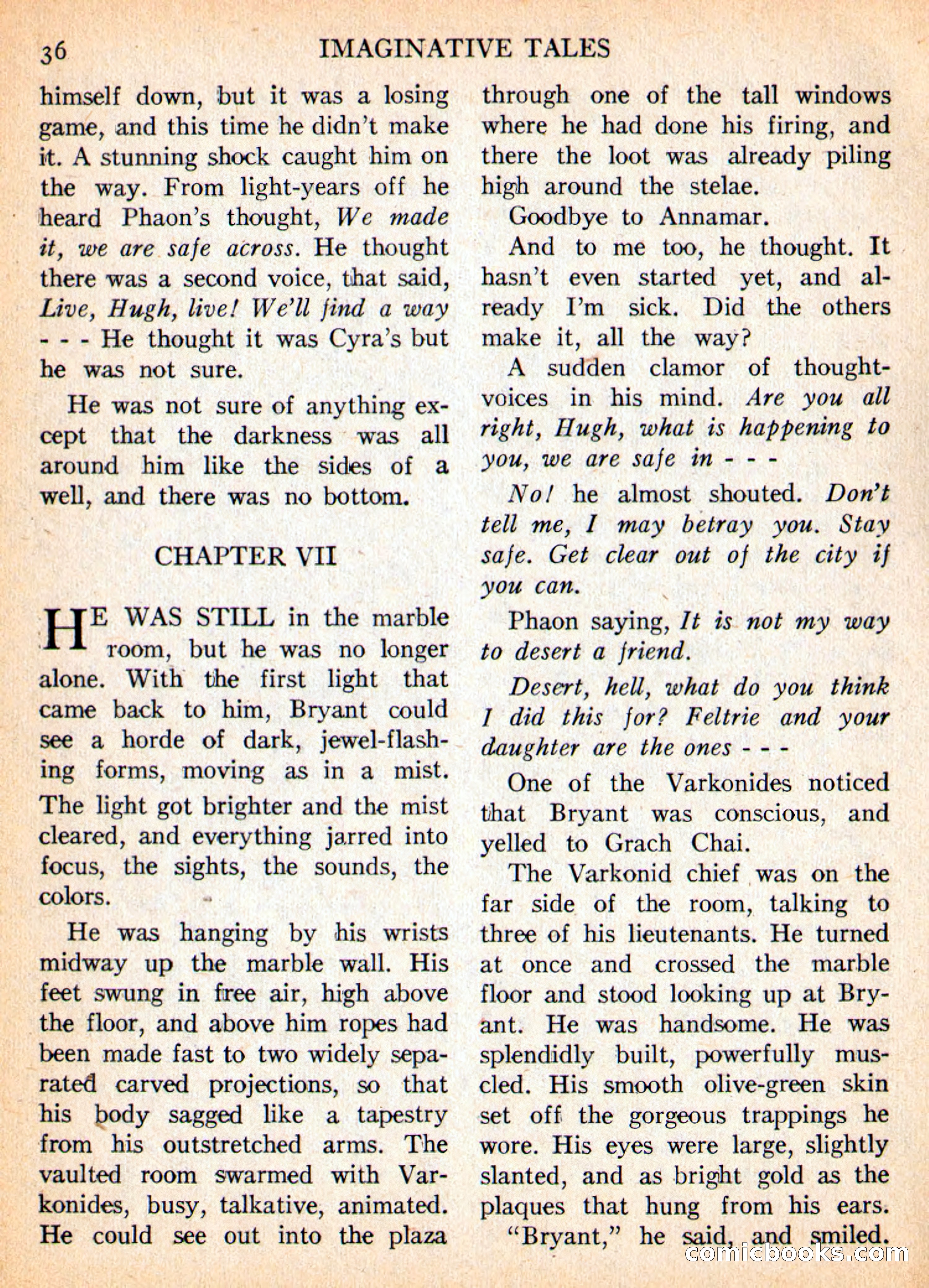 Imaginative Tales, November 1956 — page 36 of 132