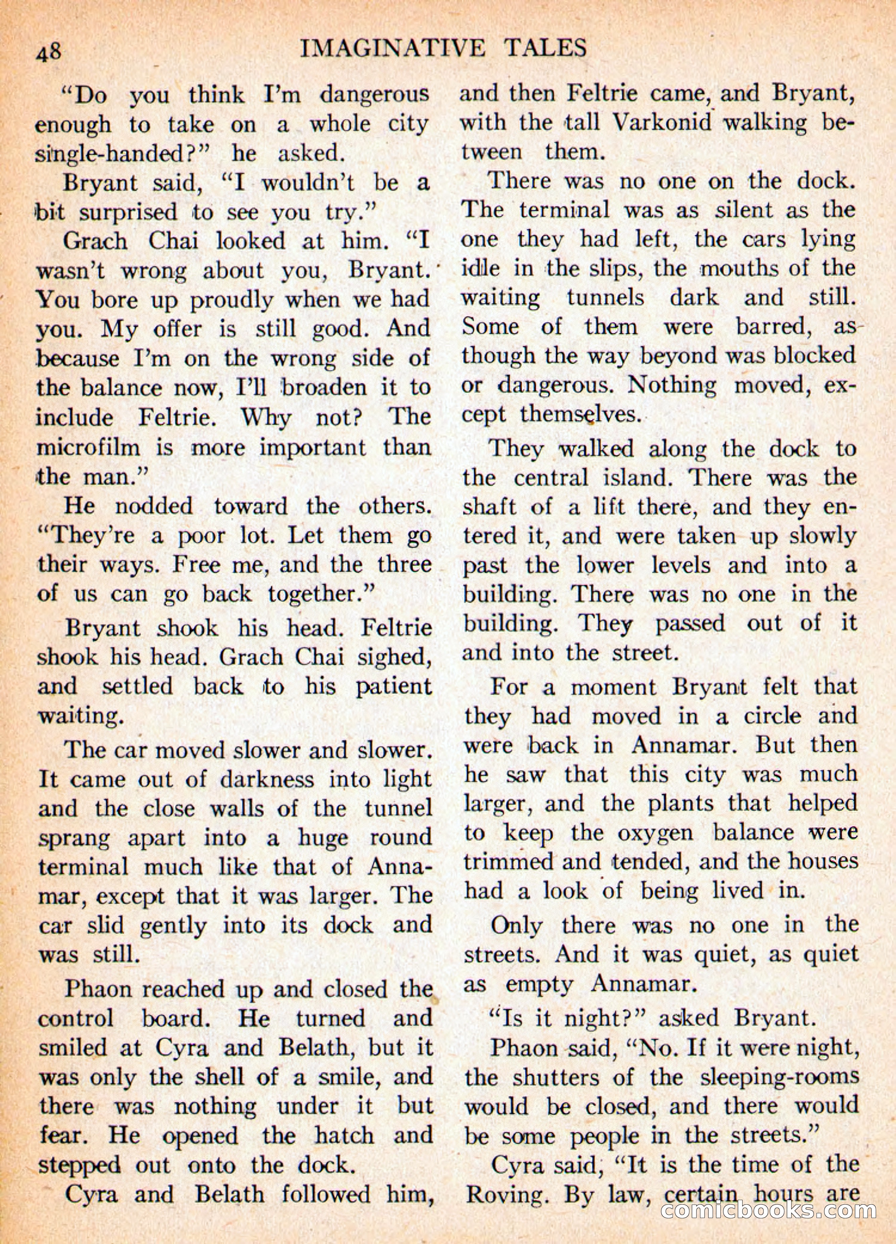 Imaginative Tales, November 1956 — page 48 of 132