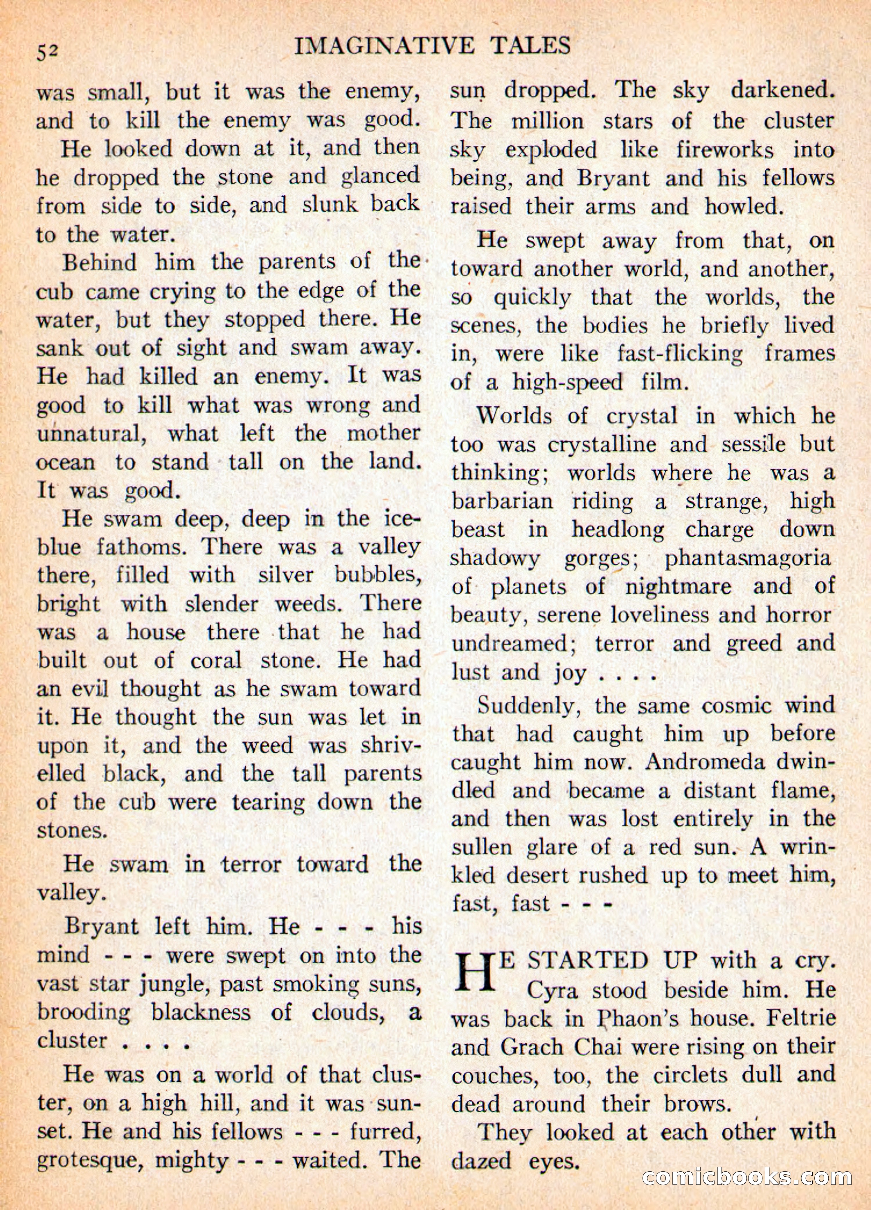 Imaginative Tales, November 1956 — page 52 of 132