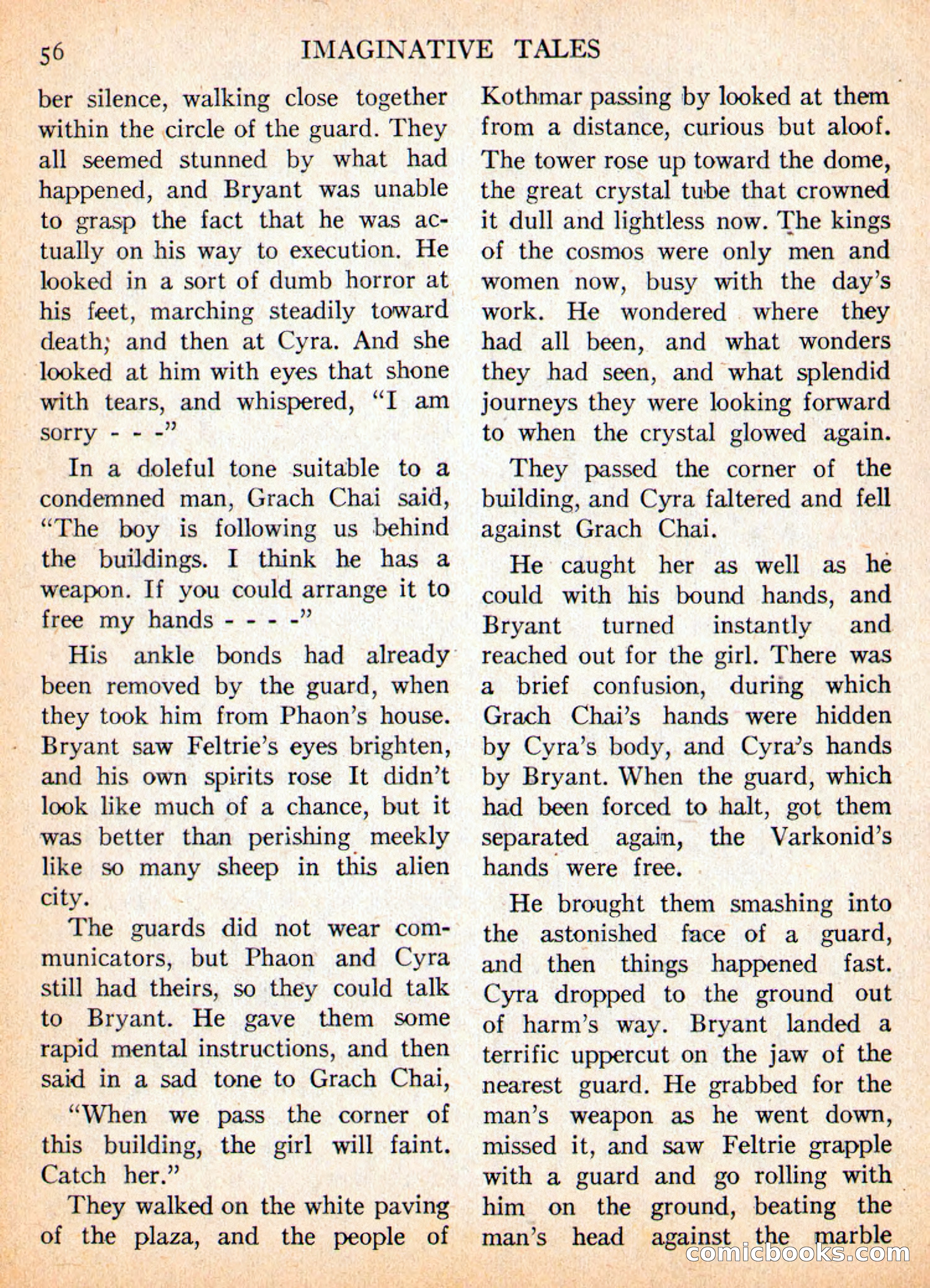 Imaginative Tales, November 1956 — page 56 of 132