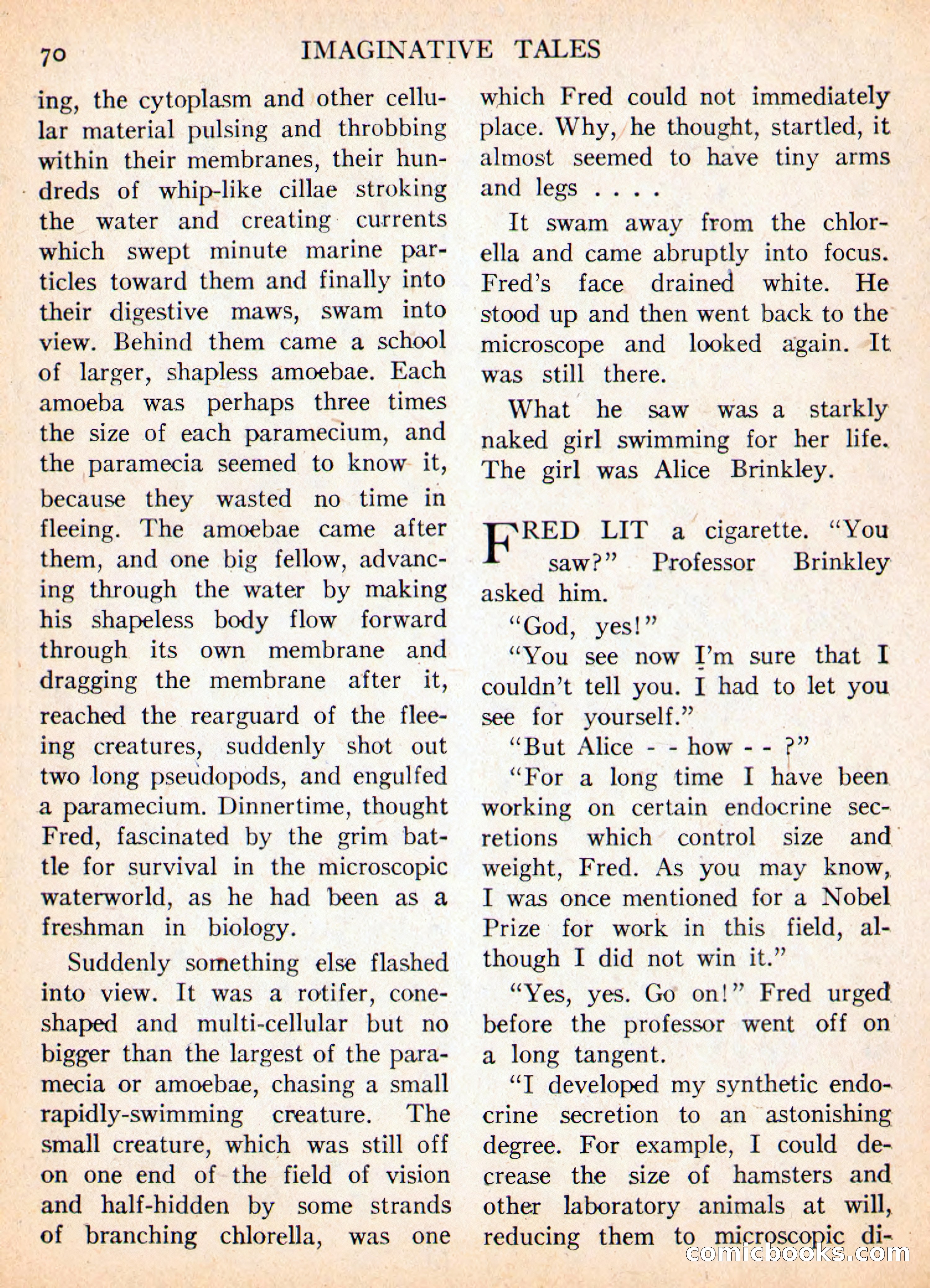 Imaginative Tales, November 1956 — page 70 of 132