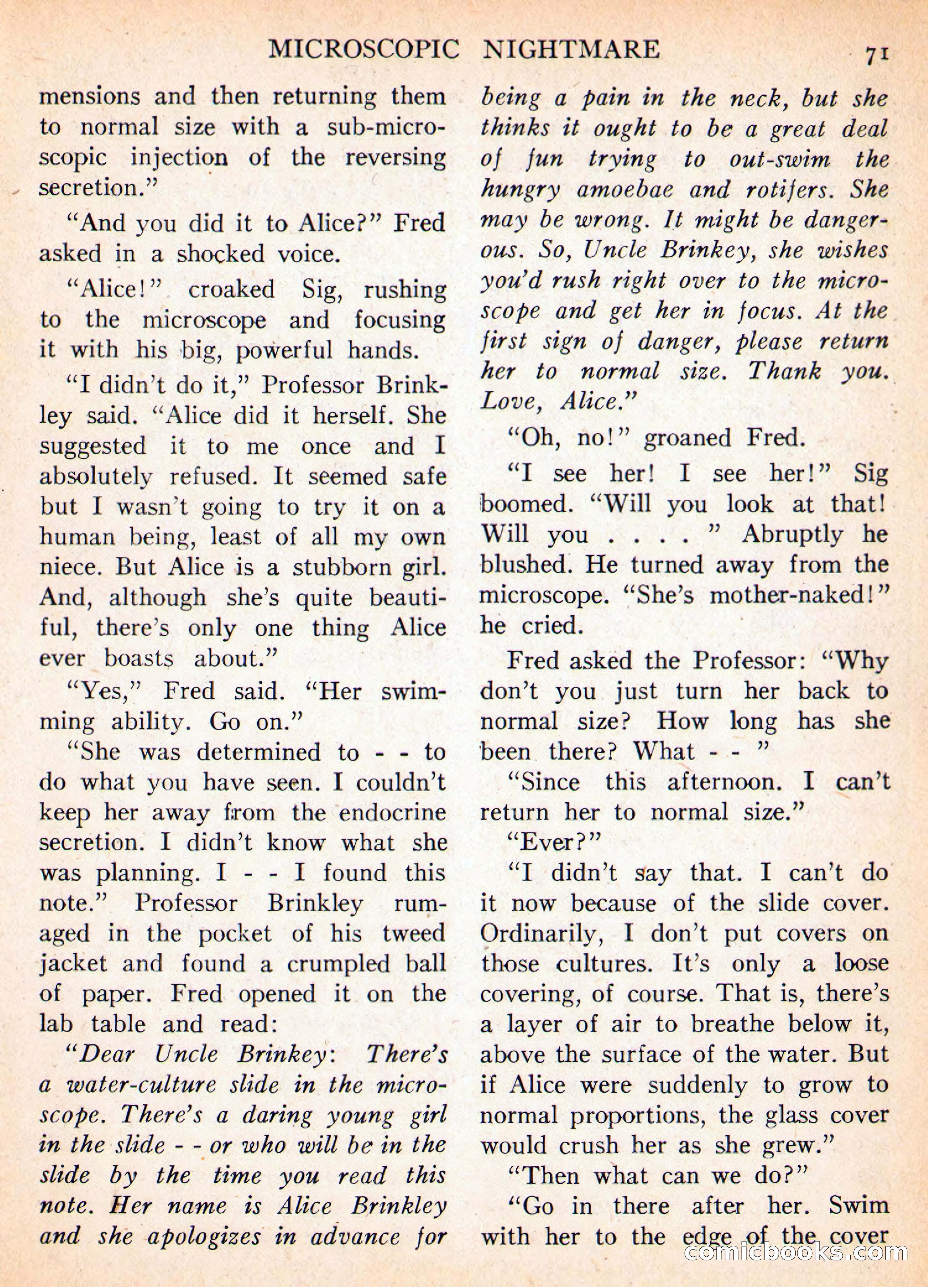 Imaginative Tales, November 1956 — page 71 of 132