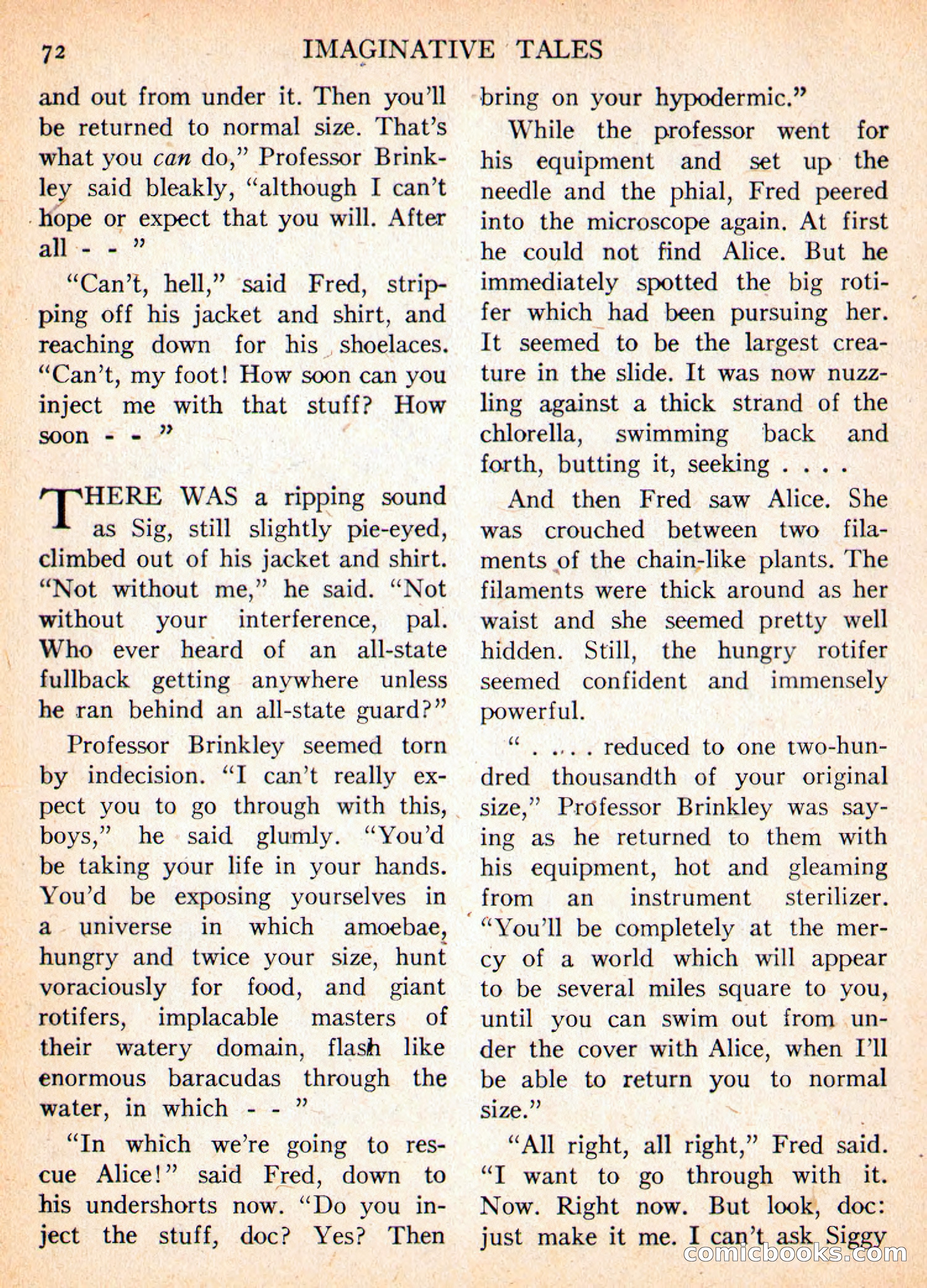 Imaginative Tales, November 1956 — page 72 of 132