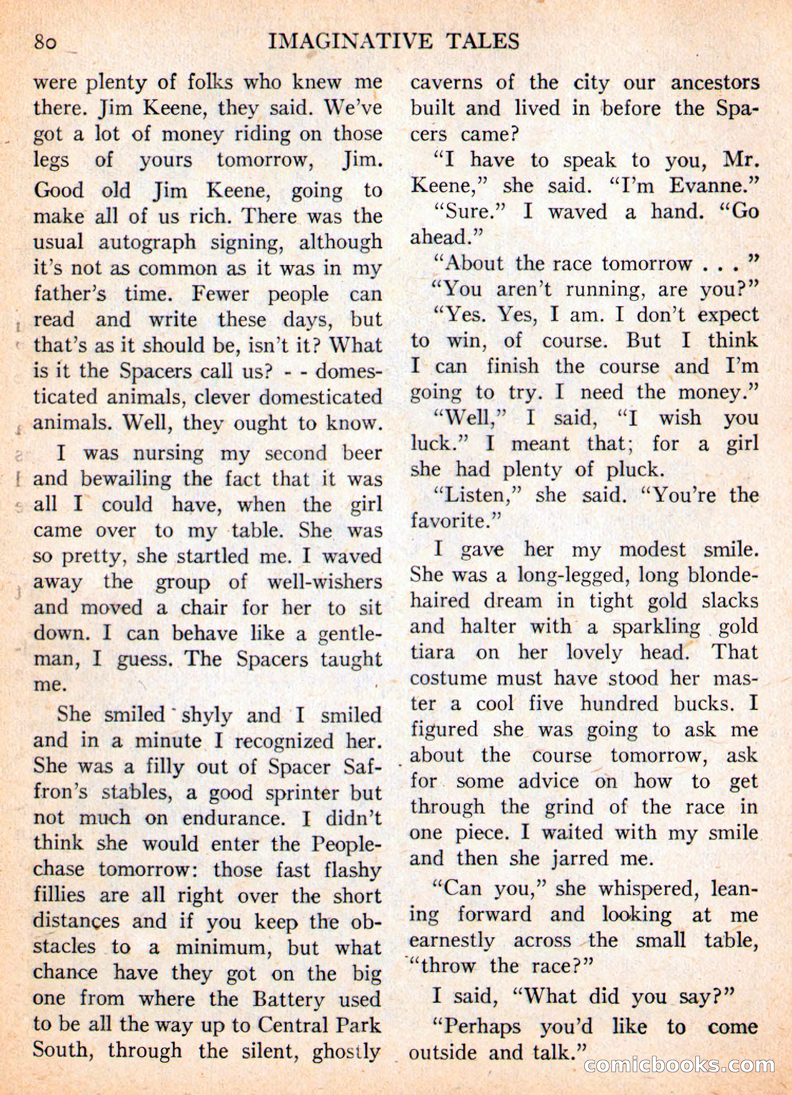 Imaginative Tales, November 1956 — page 80 of 132