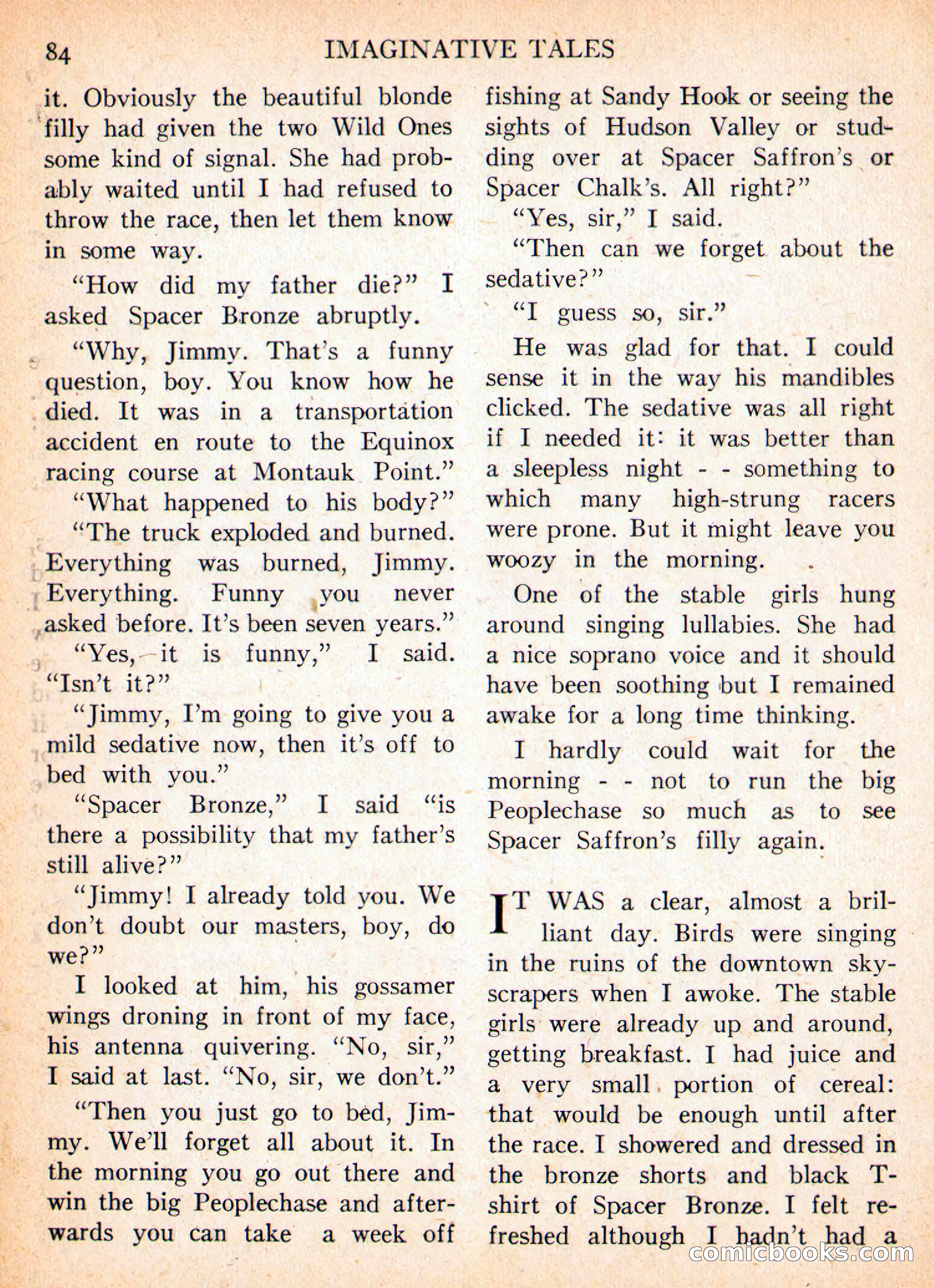 Imaginative Tales, November 1956 — page 84 of 132