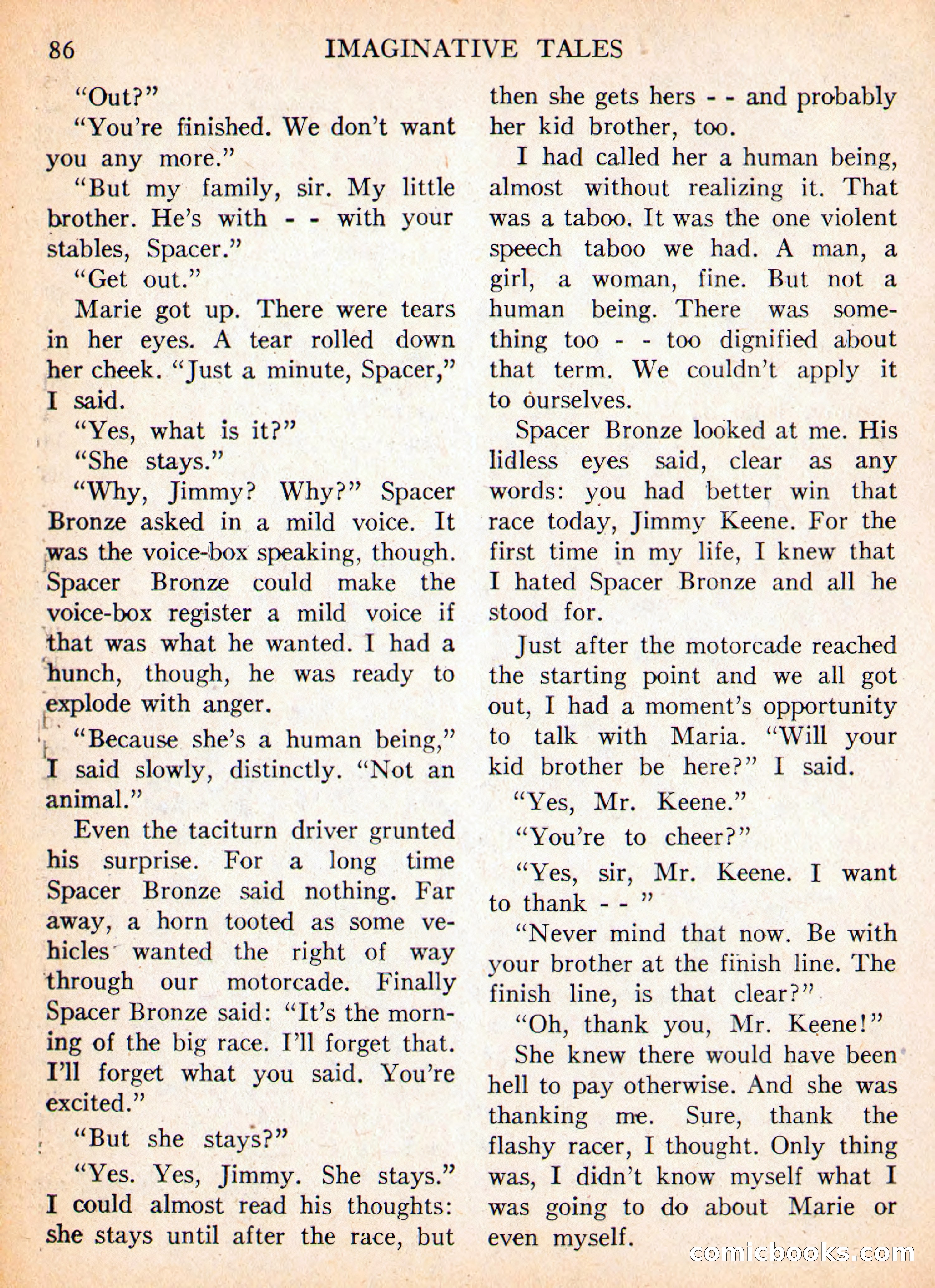 Imaginative Tales, November 1956 — page 86 of 132