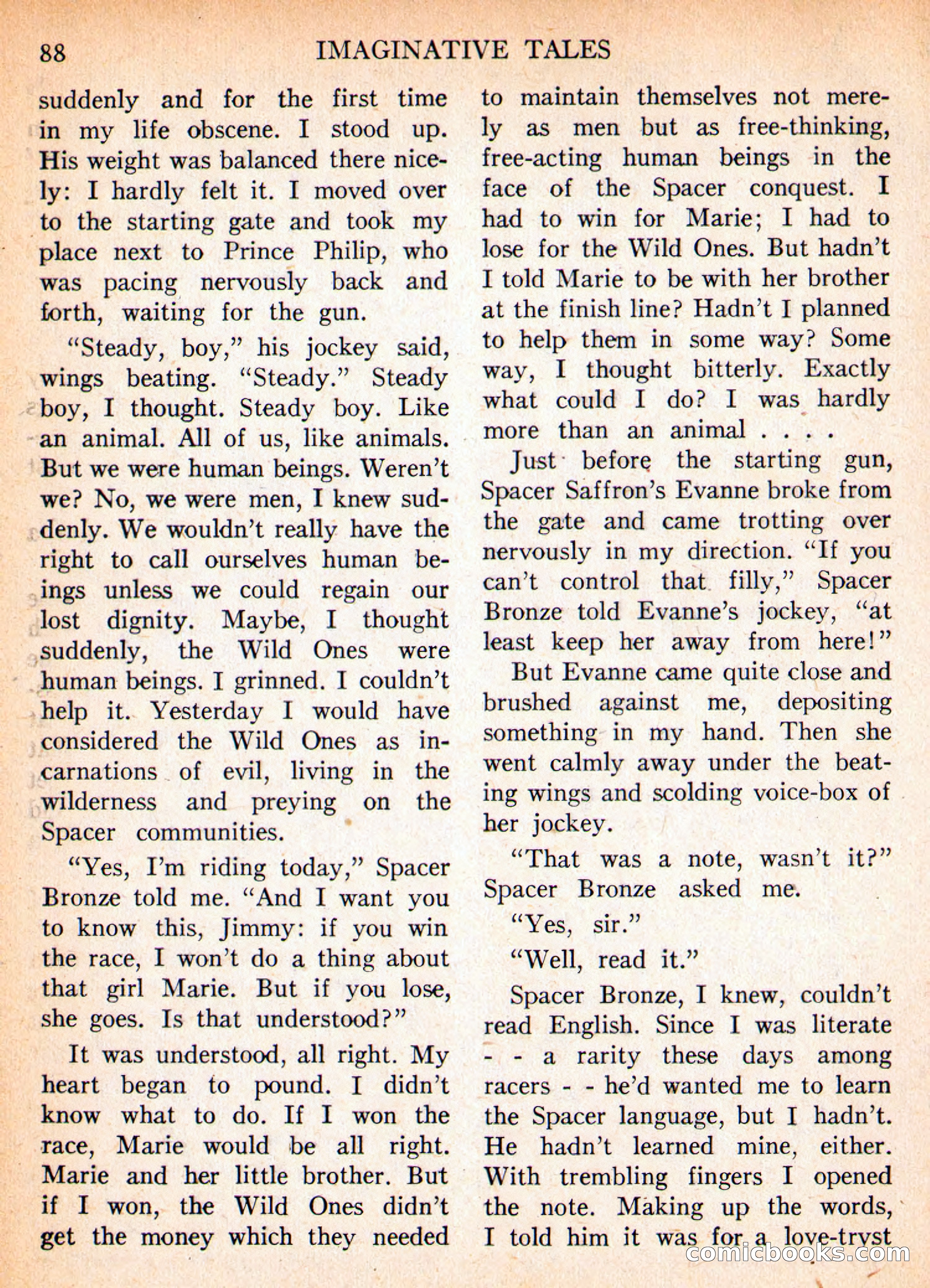 Imaginative Tales, November 1956 — page 88 of 132