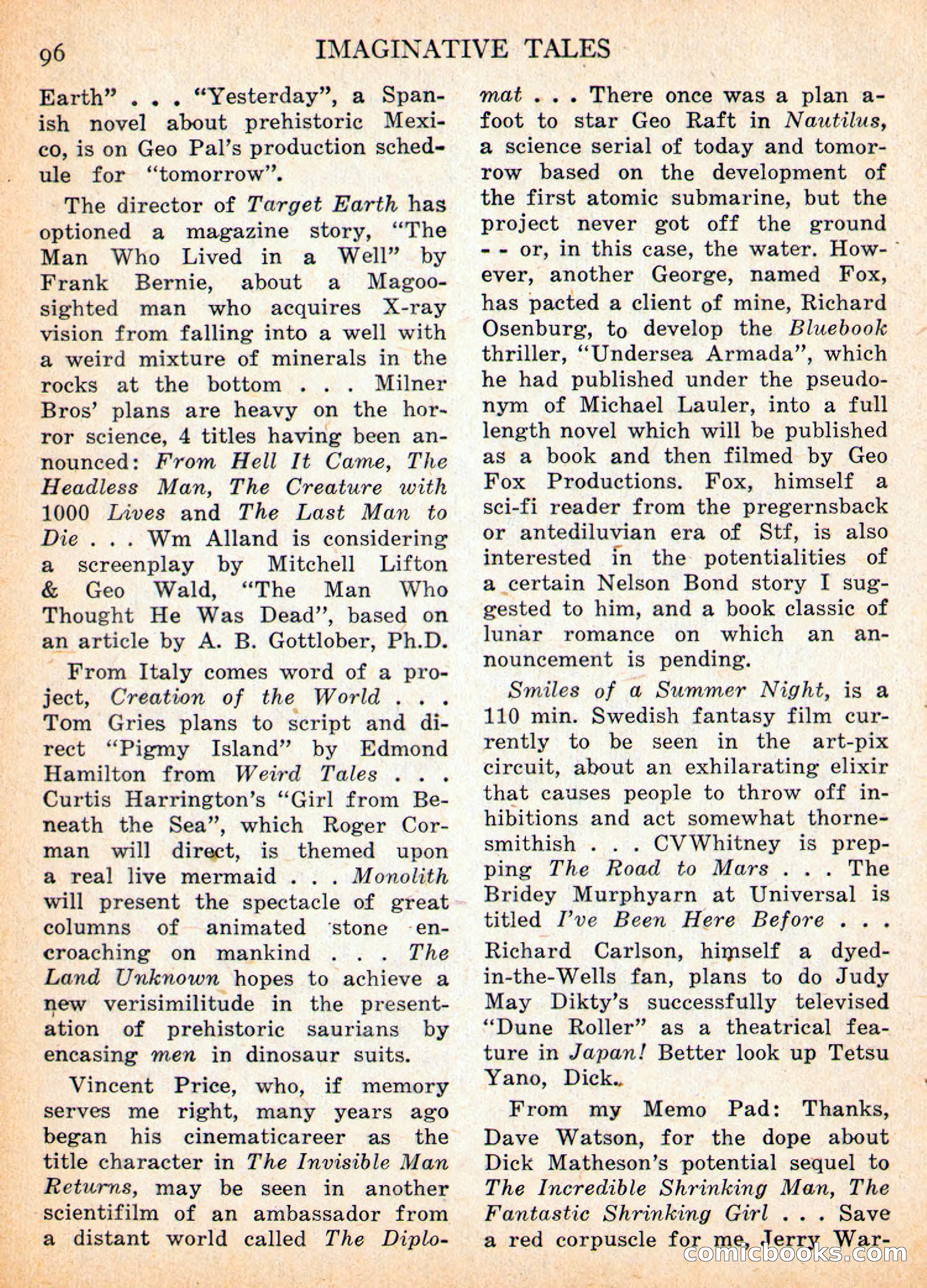 Imaginative Tales, November 1956 — page 96 of 132