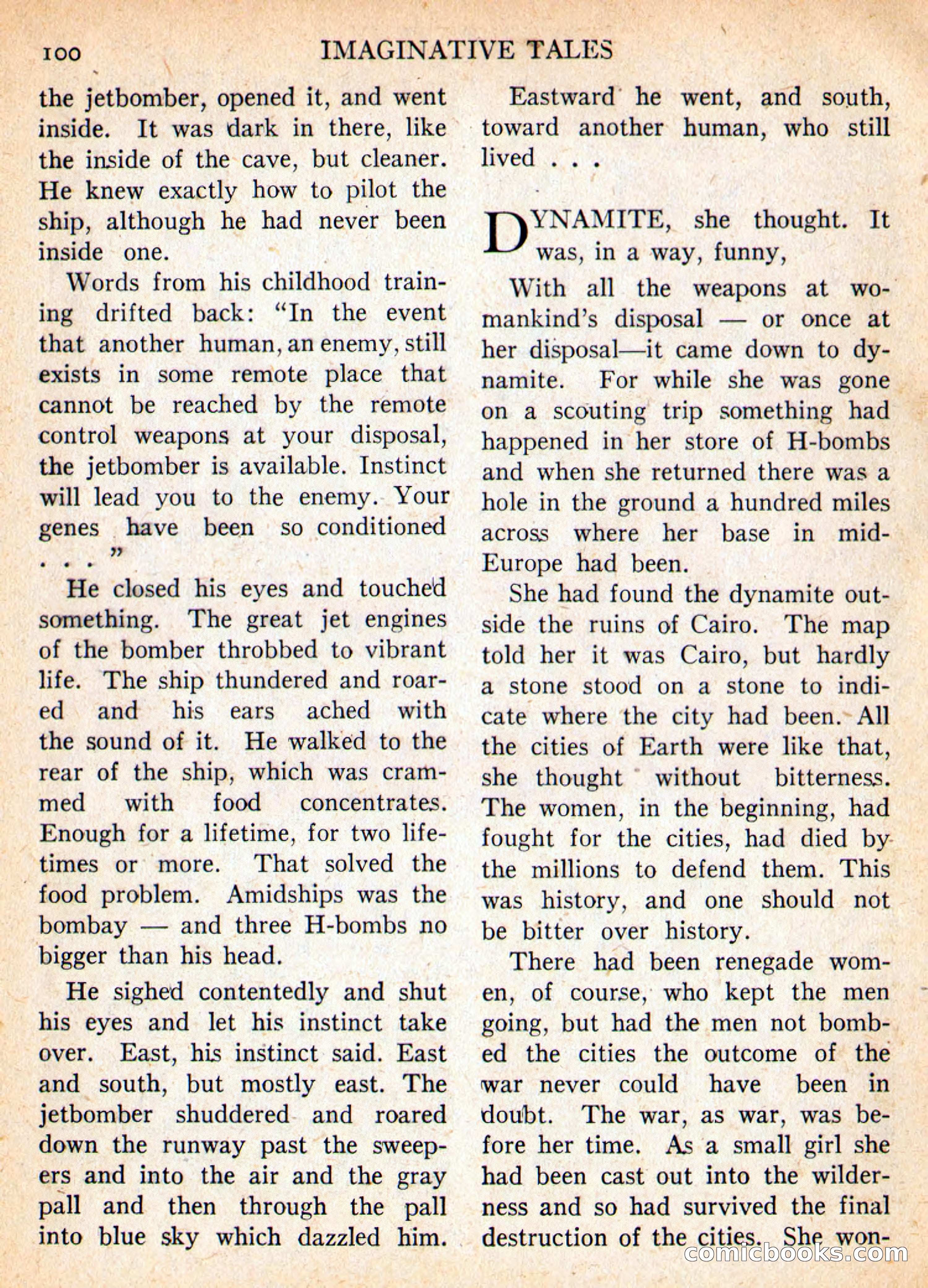 Imaginative Tales, November 1956 — page 100 of 132
