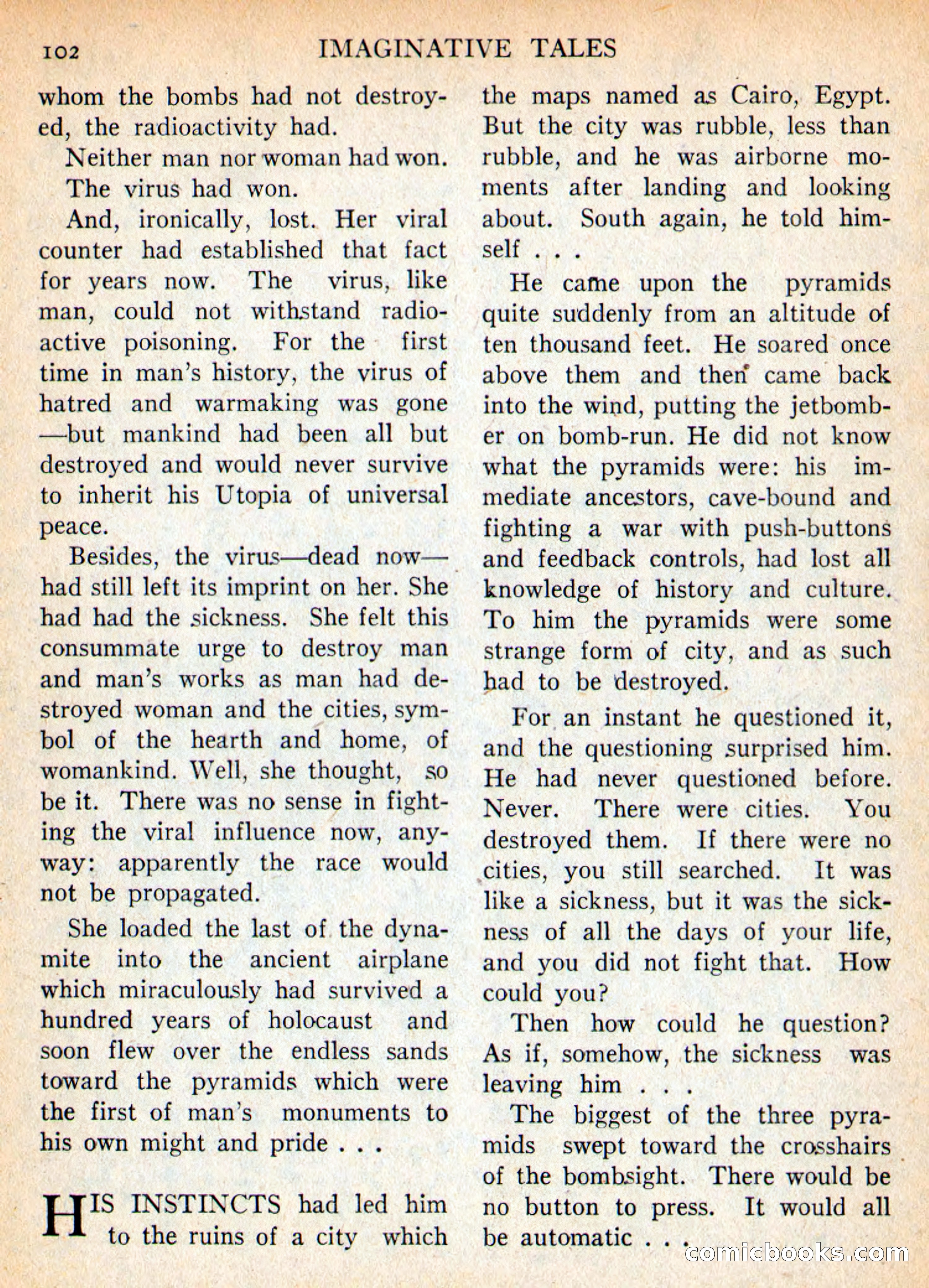 Imaginative Tales, November 1956 — page 102 of 132