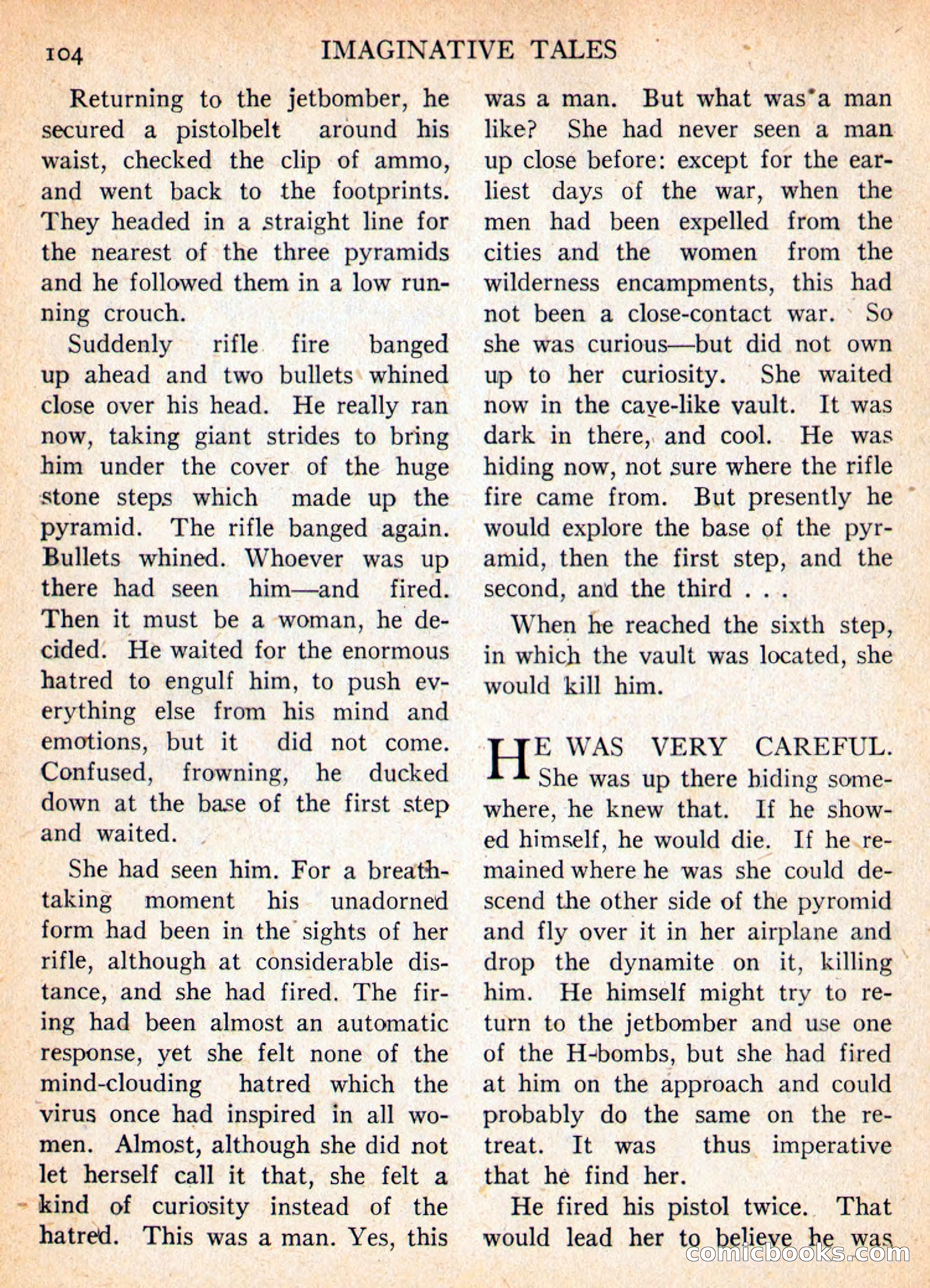 Imaginative Tales, November 1956 — page 104 of 132