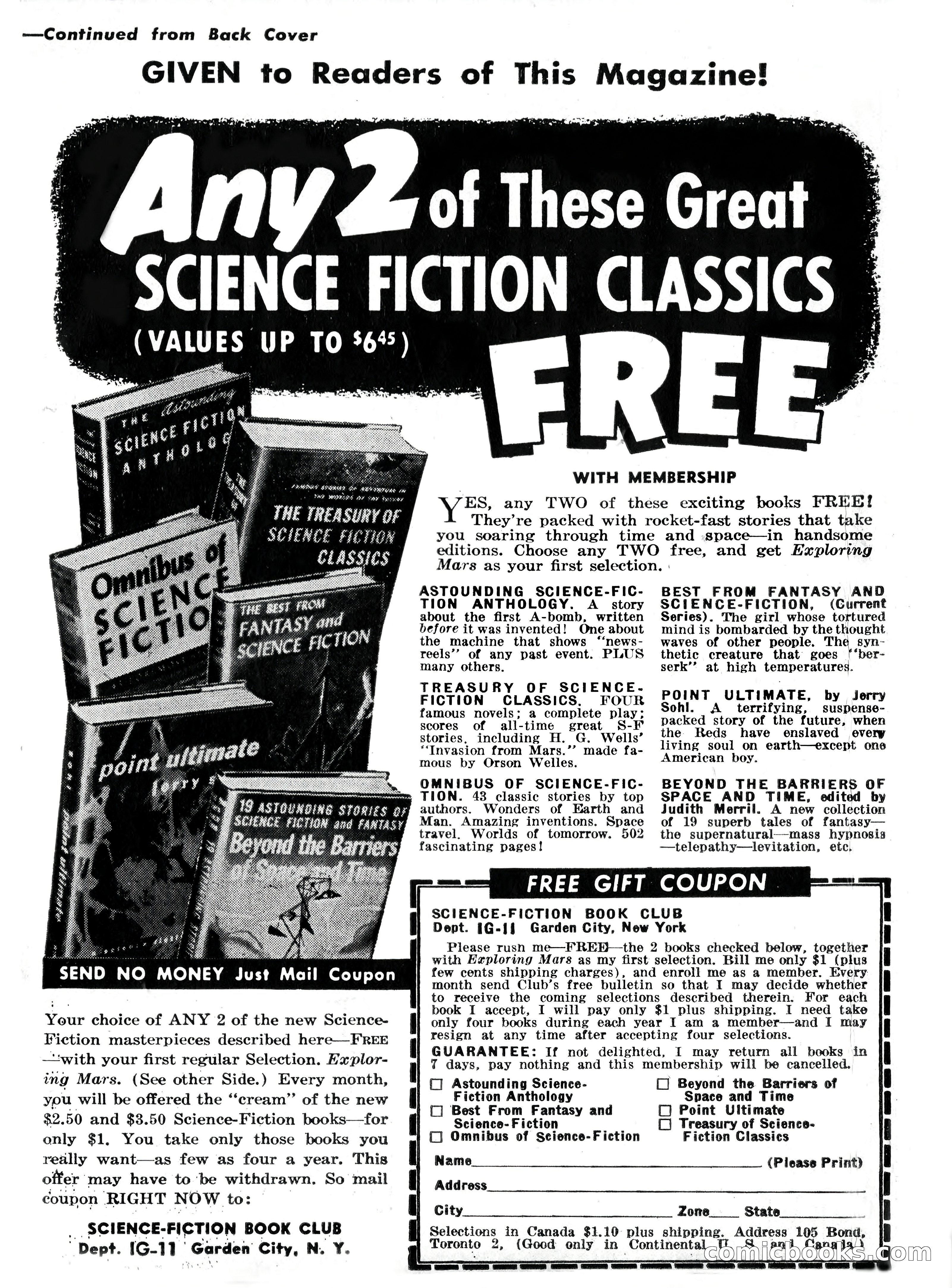 Imaginative Tales, November 1956 — page 131 of 132