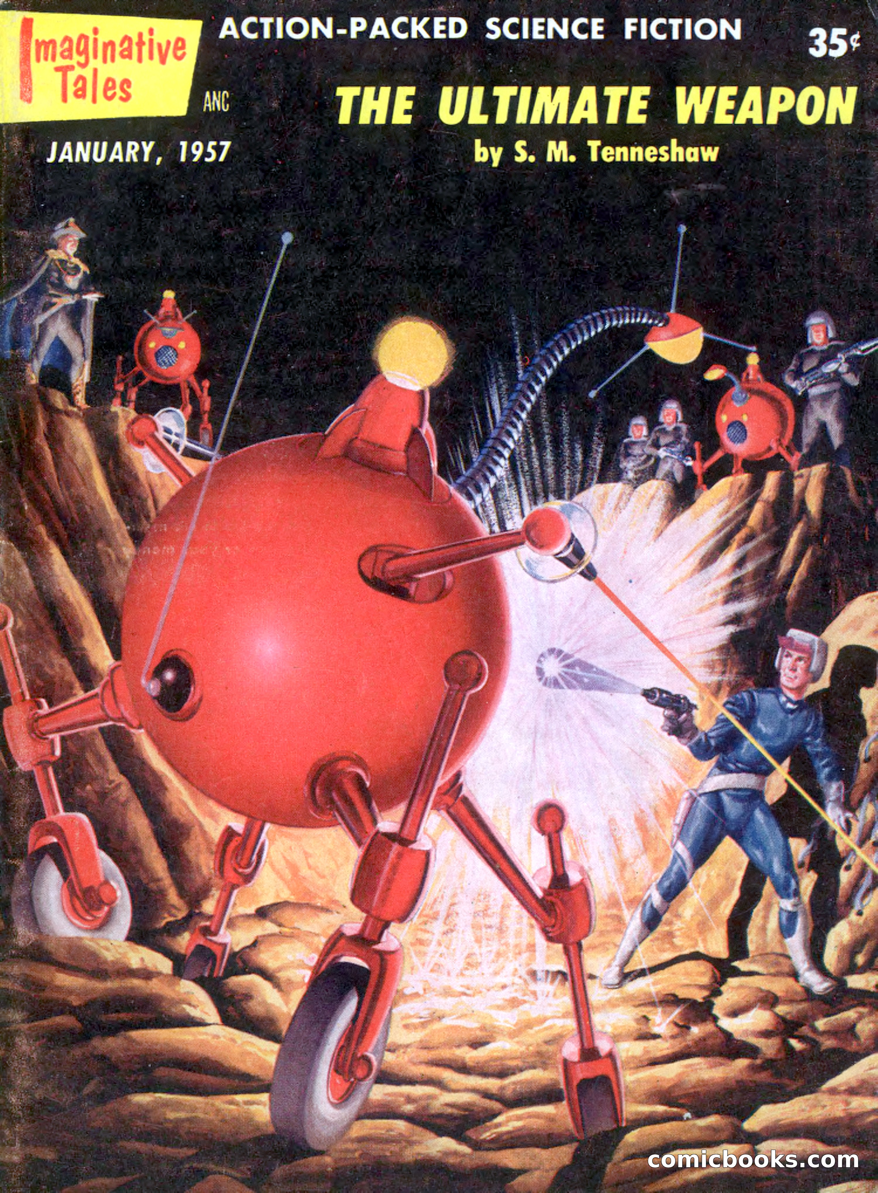 Imaginative Tales, January 1957 — page 1 of 132