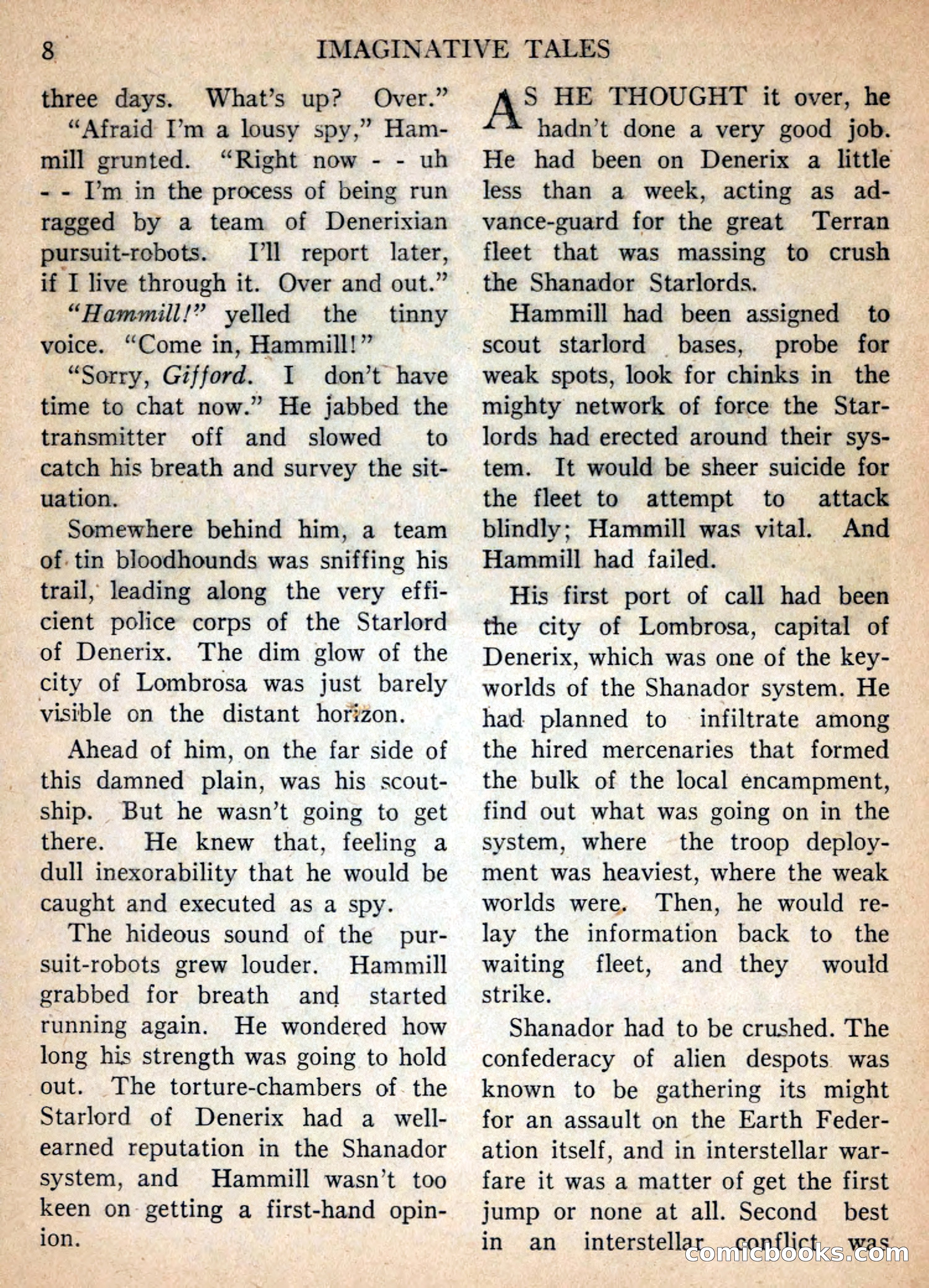 Imaginative Tales, January 1957 — page 8 of 132