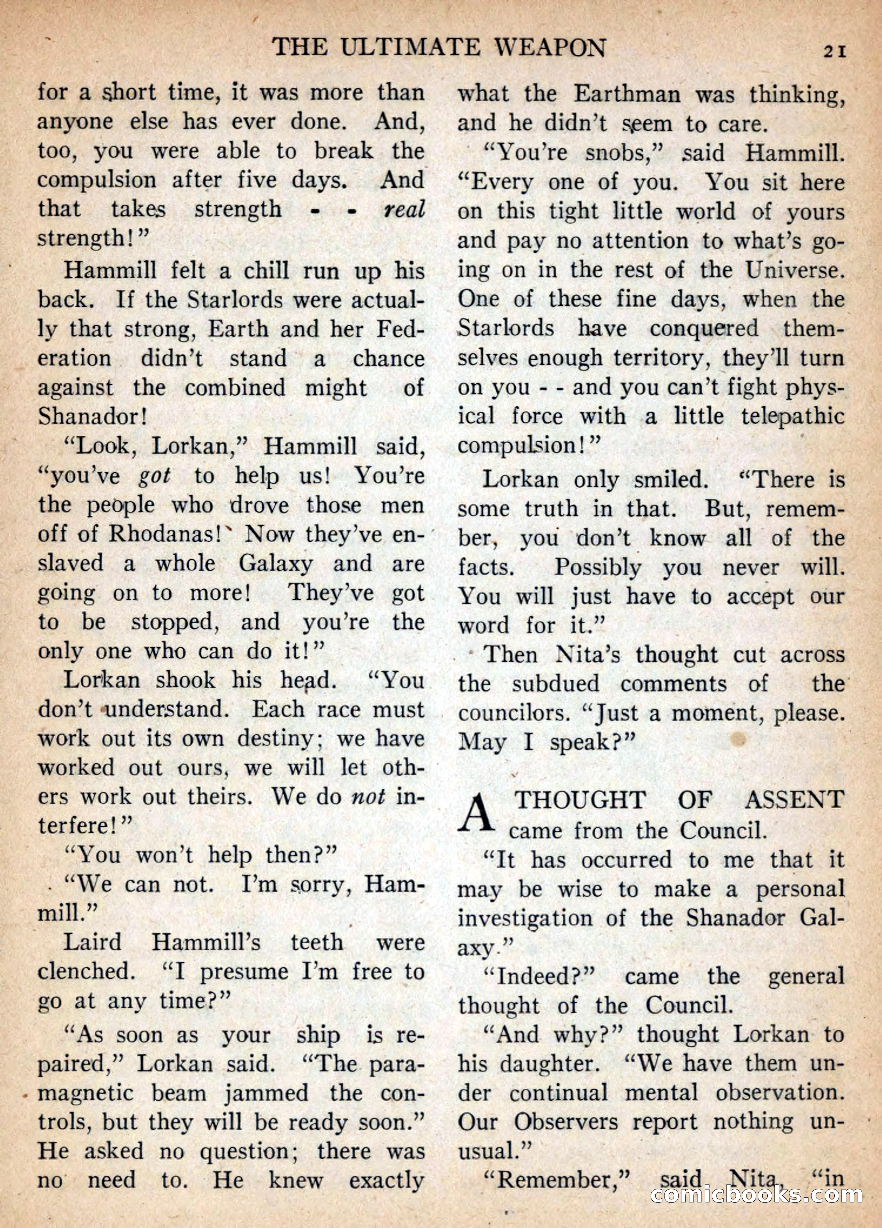 Imaginative Tales, January 1957 — page 21 of 132
