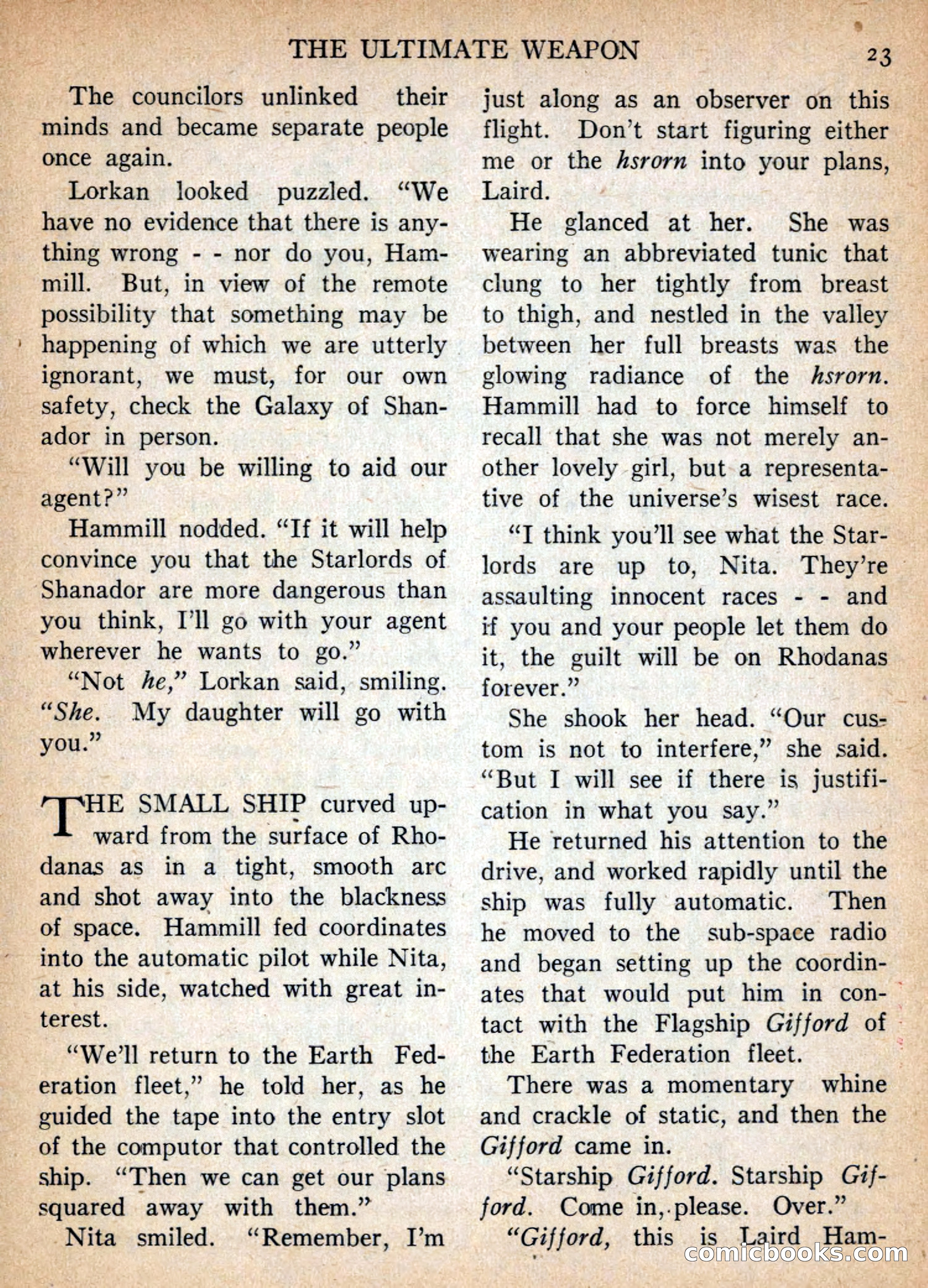 Imaginative Tales, January 1957 — page 23 of 132