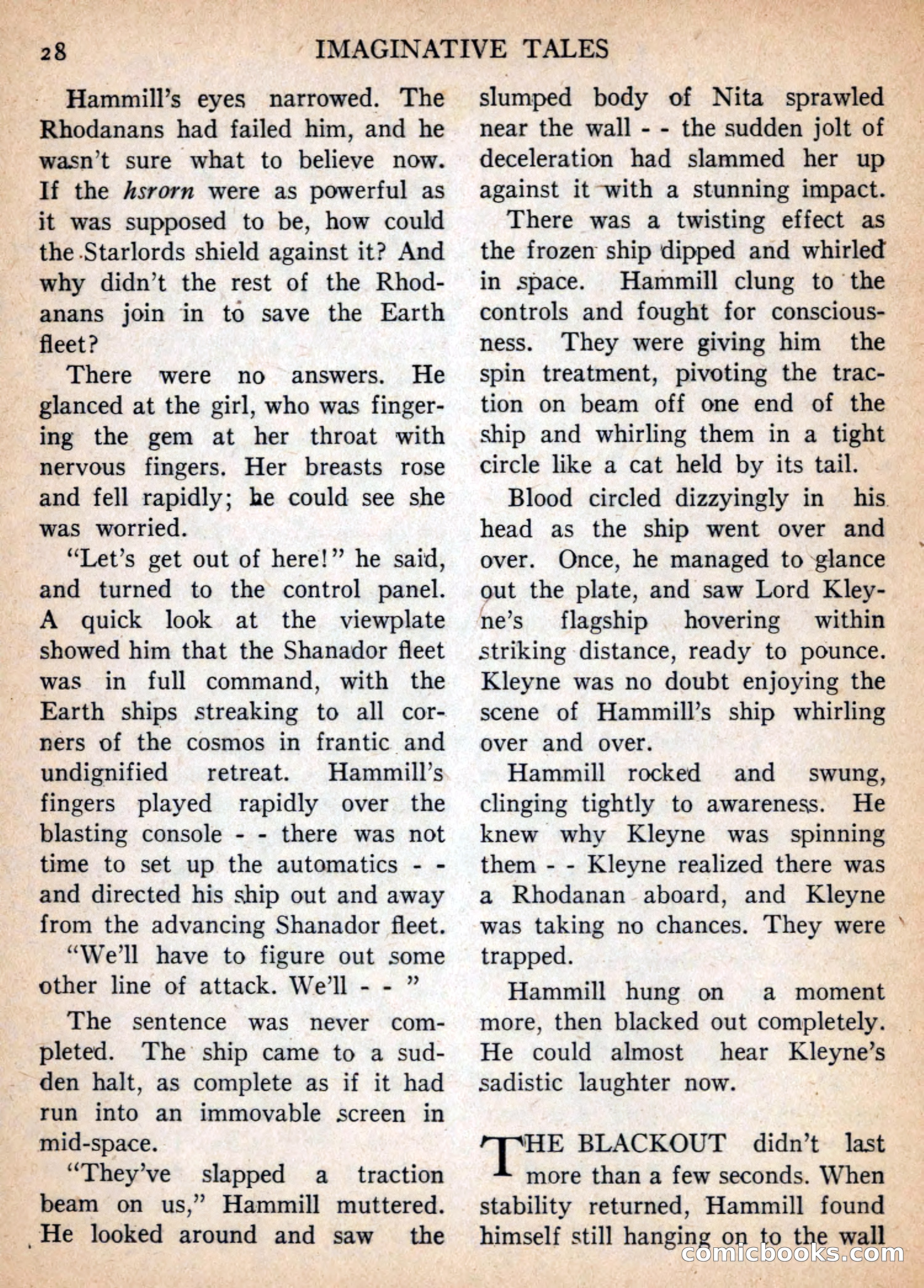 Imaginative Tales, January 1957 — page 28 of 132