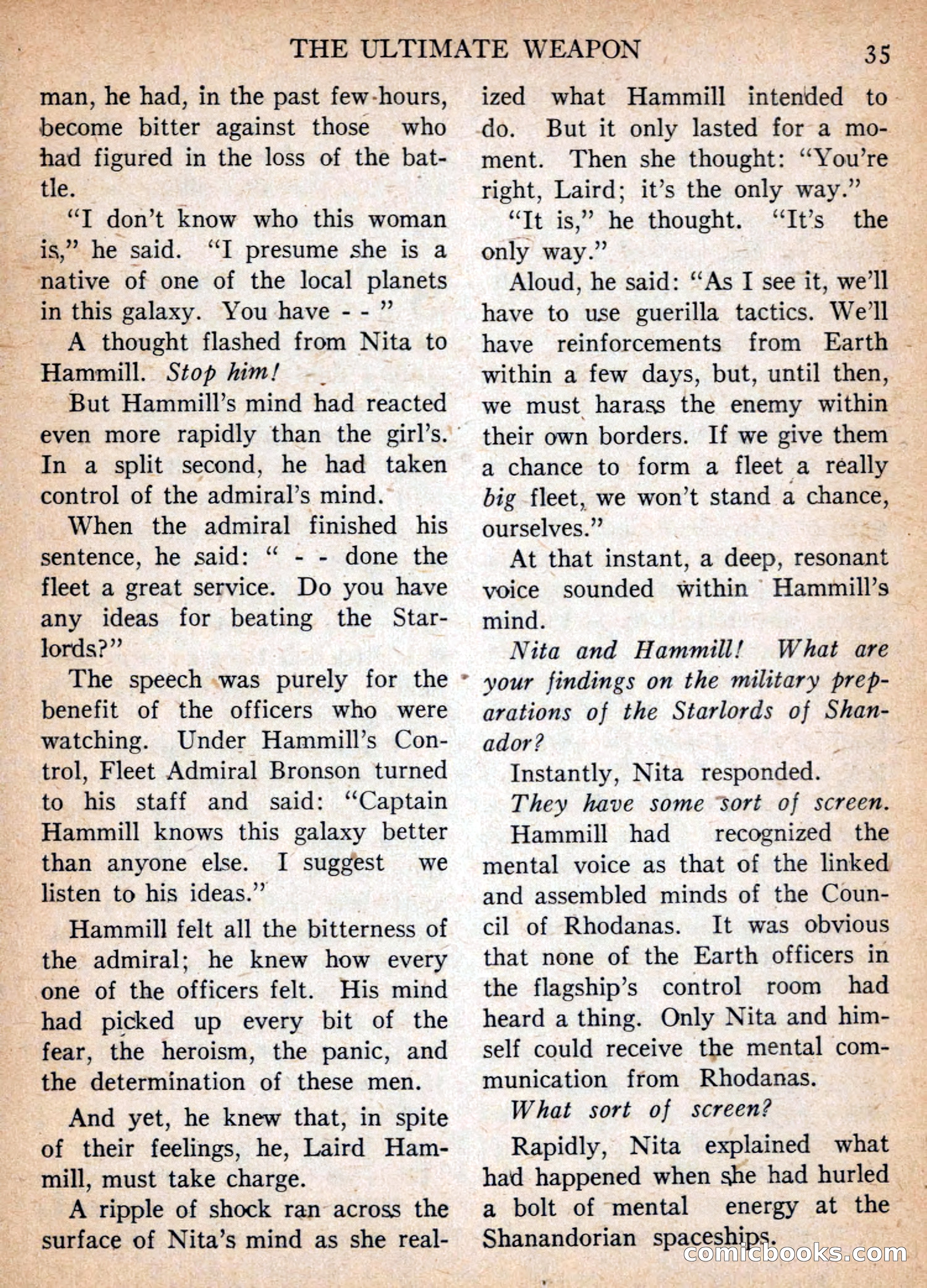 Imaginative Tales, January 1957 — page 35 of 132