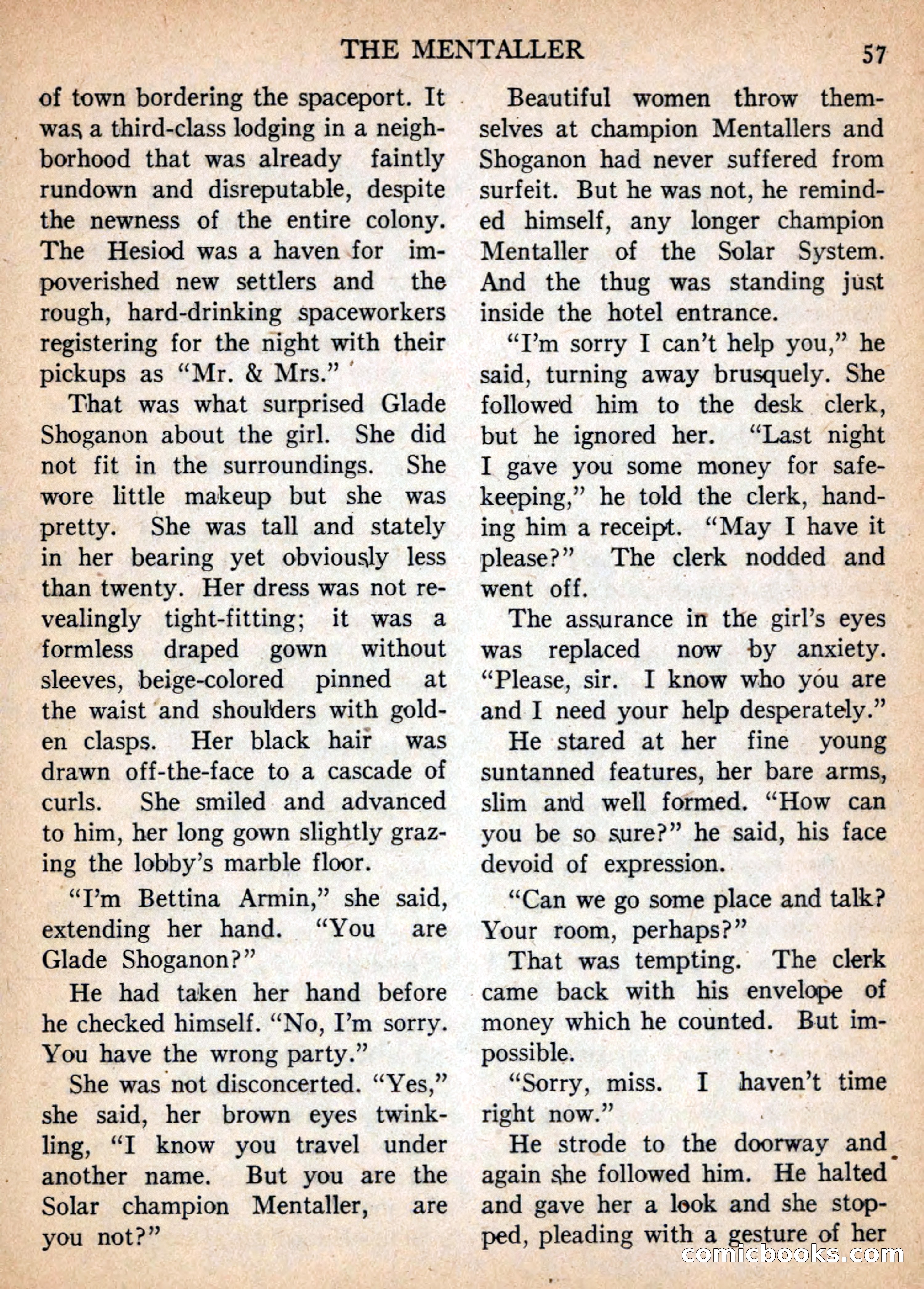Imaginative Tales, January 1957 — page 57 of 132