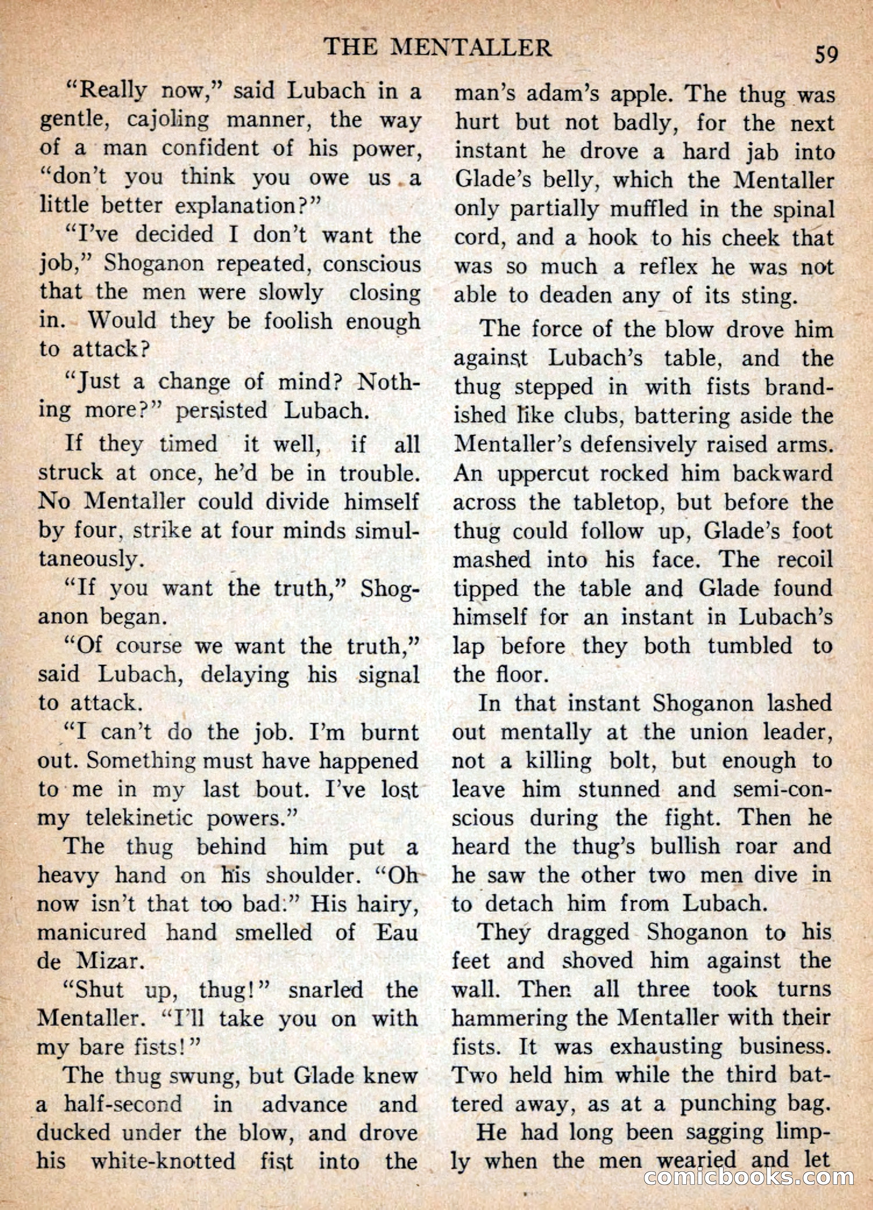 Imaginative Tales, January 1957 — page 59 of 132