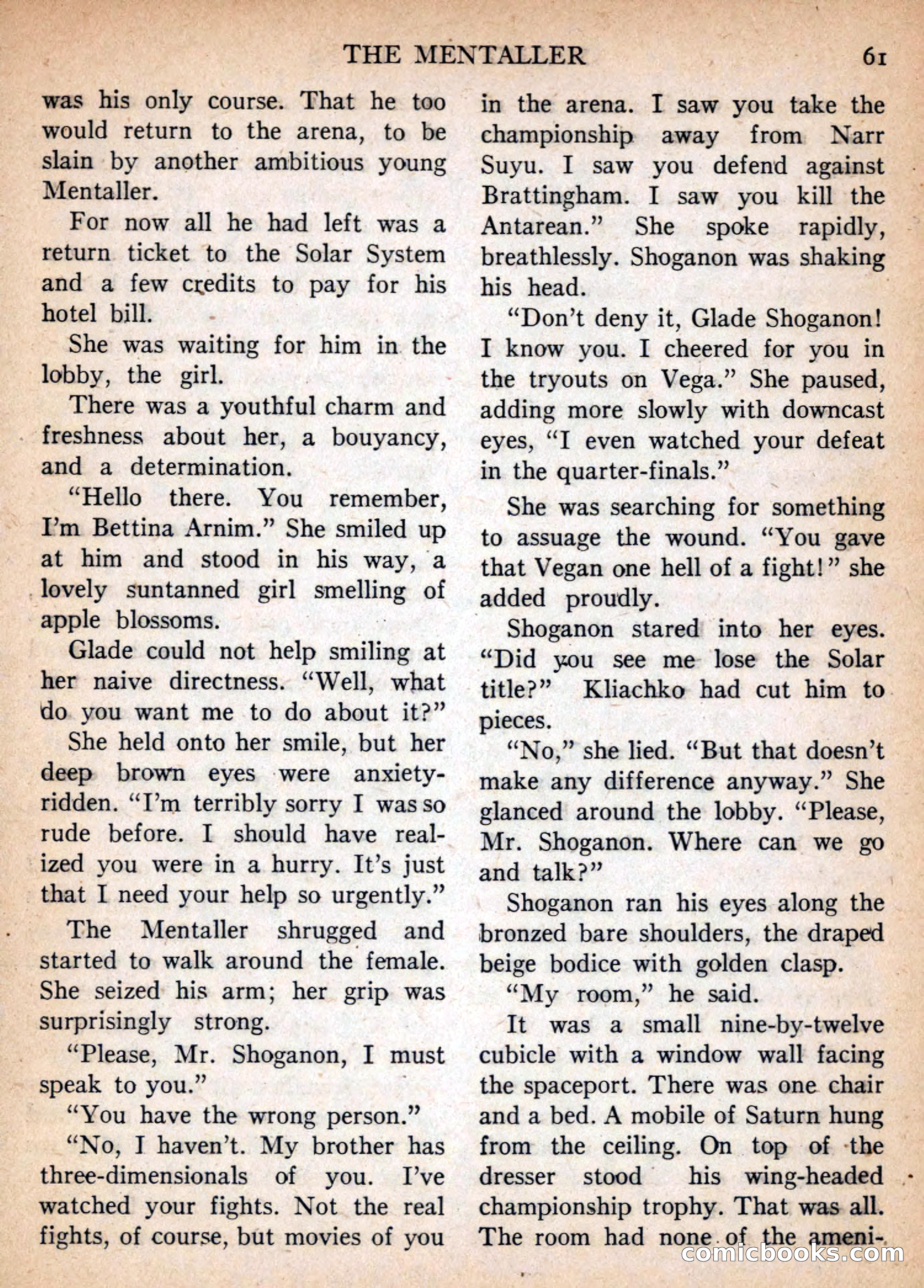 Imaginative Tales, January 1957 — page 61 of 132