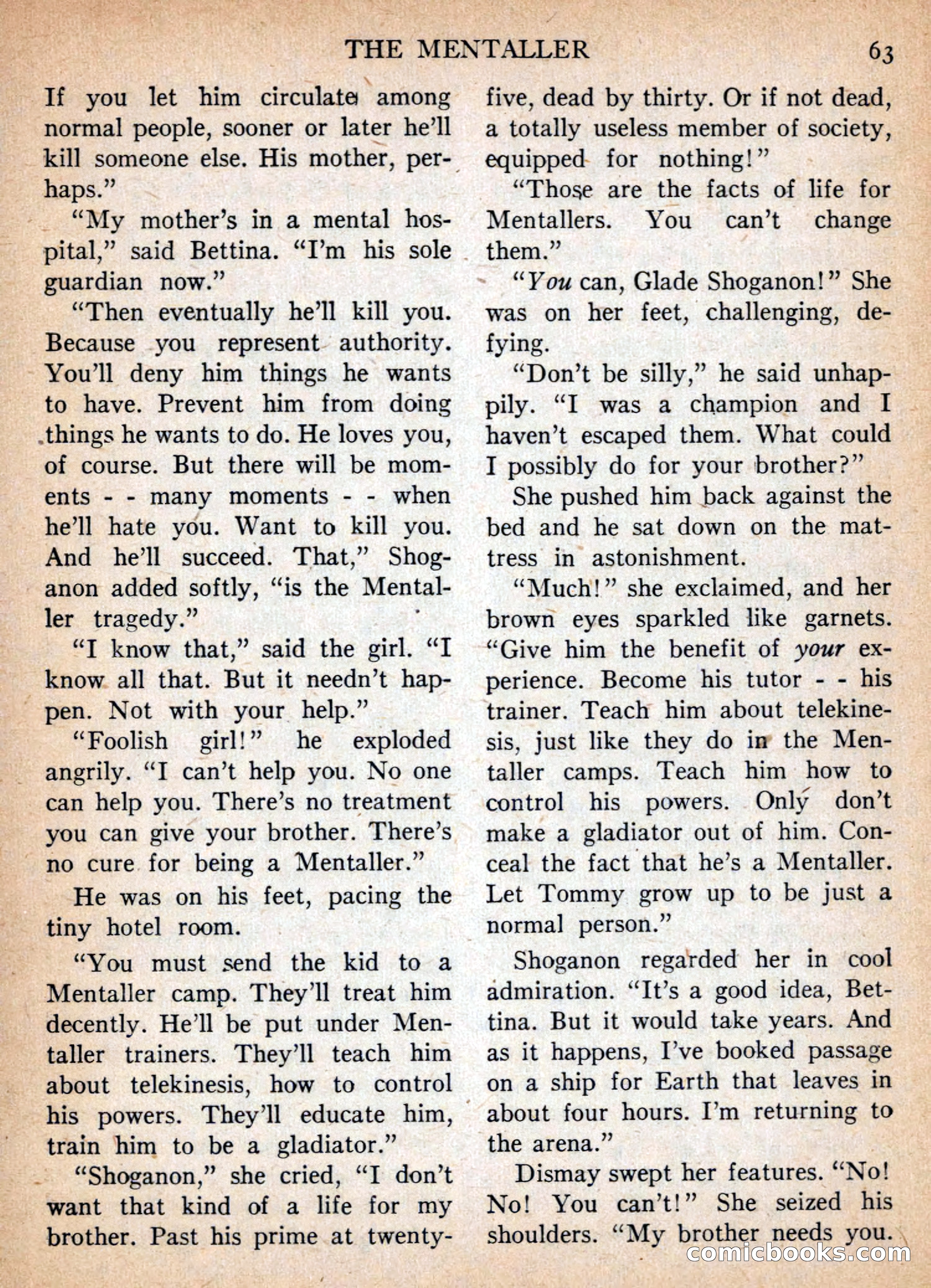 Imaginative Tales, January 1957 — page 63 of 132