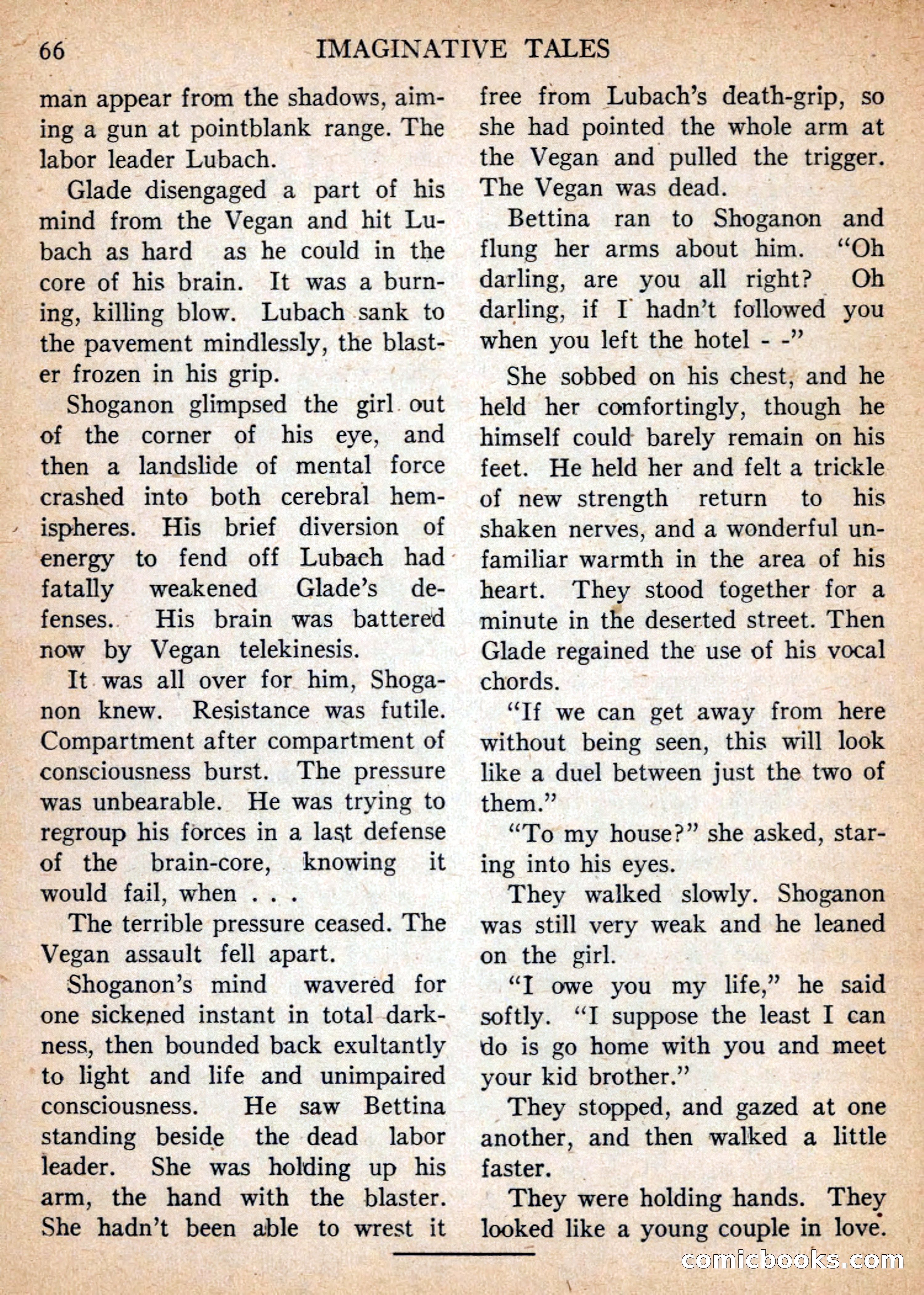 Imaginative Tales, January 1957 — page 66 of 132