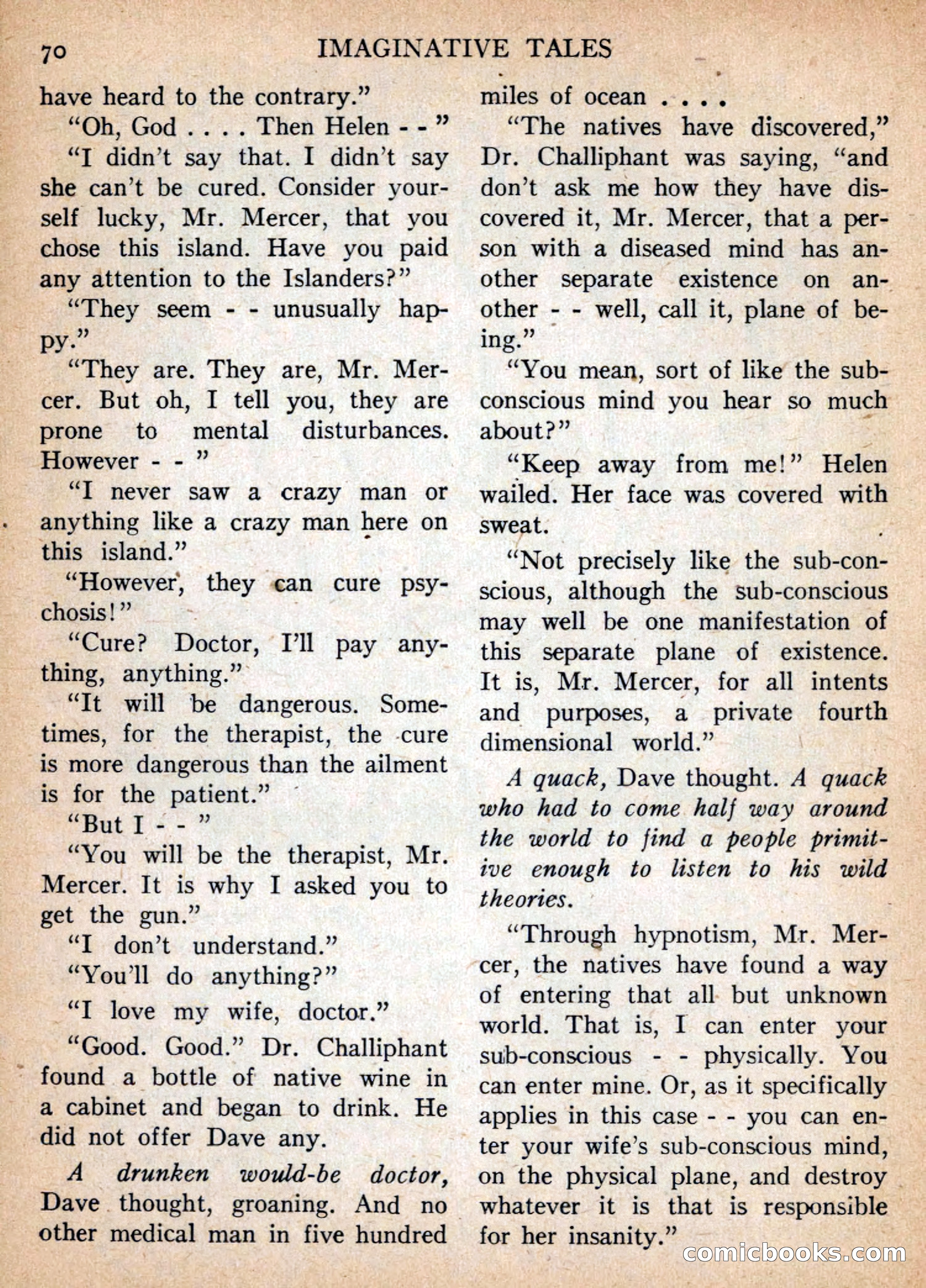 Imaginative Tales, January 1957 — page 70 of 132