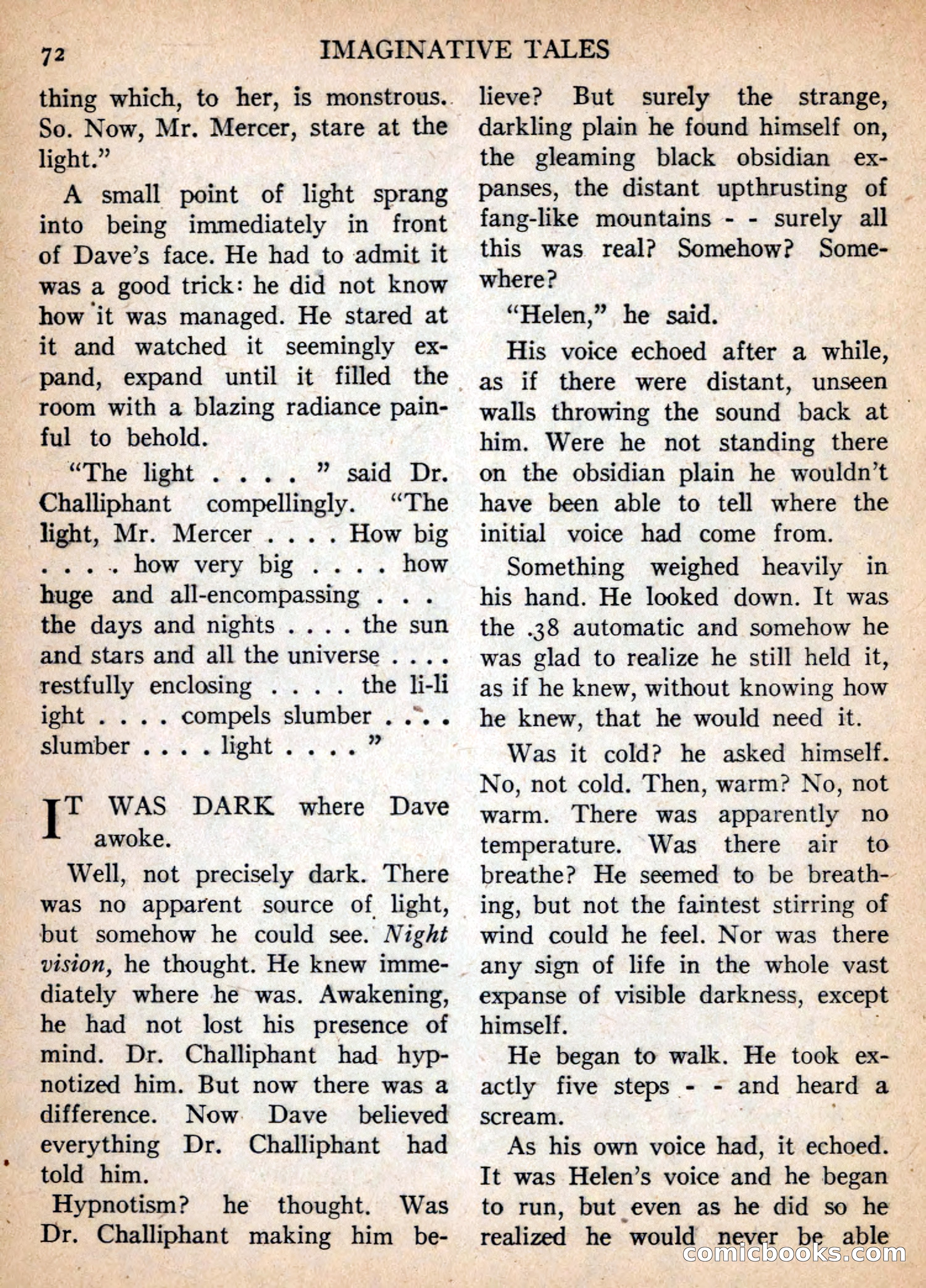 Imaginative Tales, January 1957 — page 72 of 132