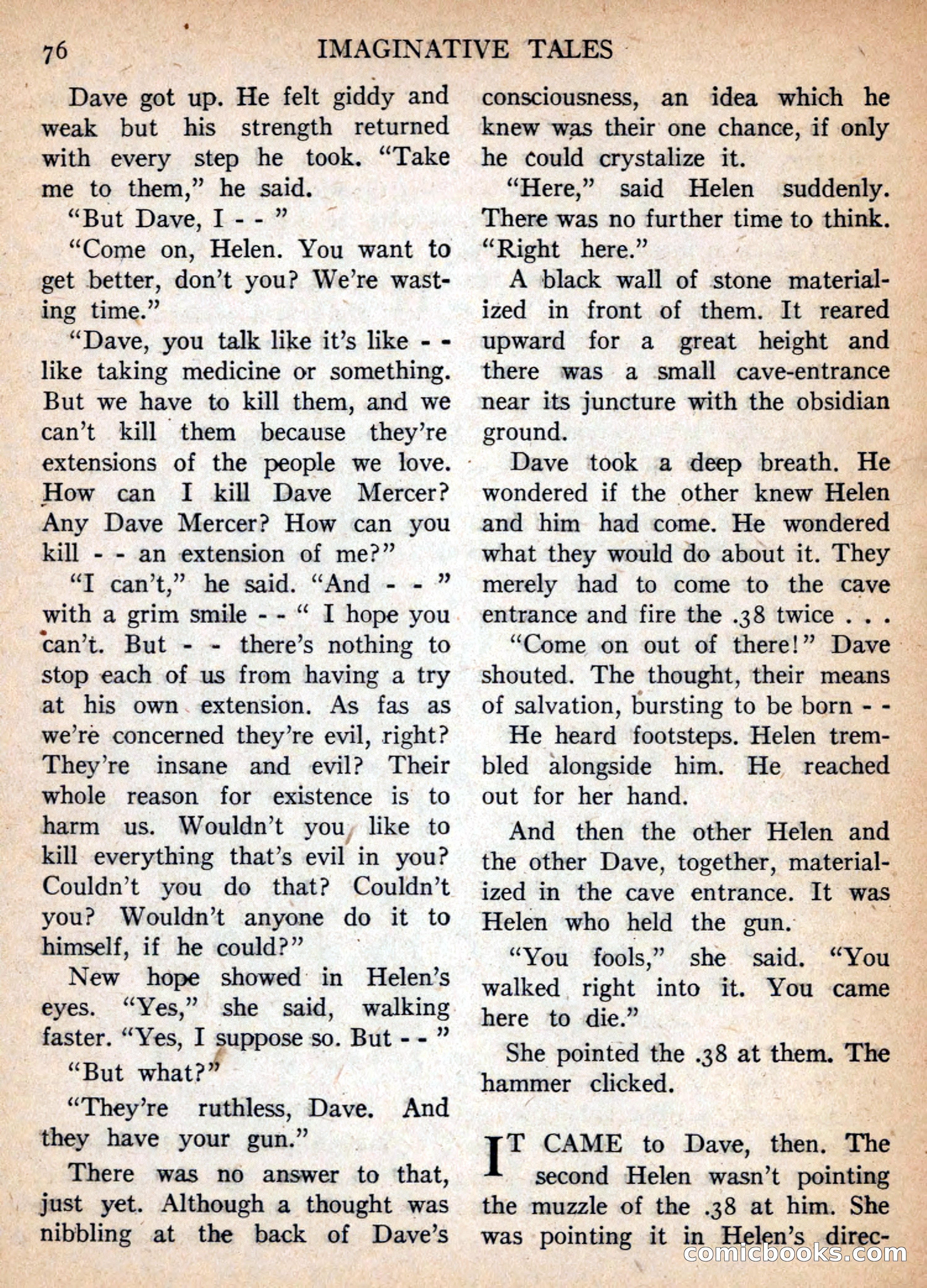 Imaginative Tales, January 1957 — page 76 of 132