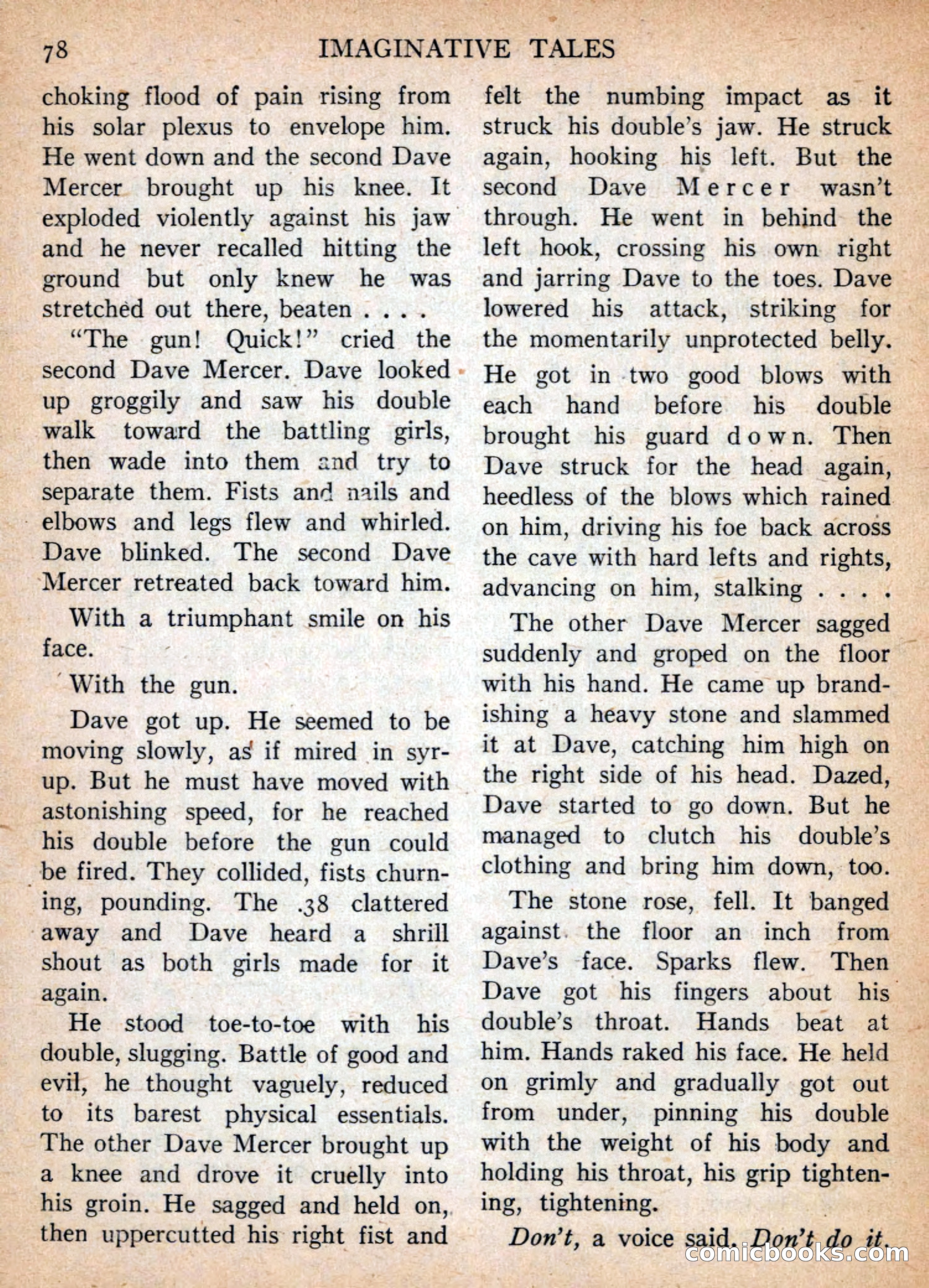 Imaginative Tales, January 1957 — page 78 of 132