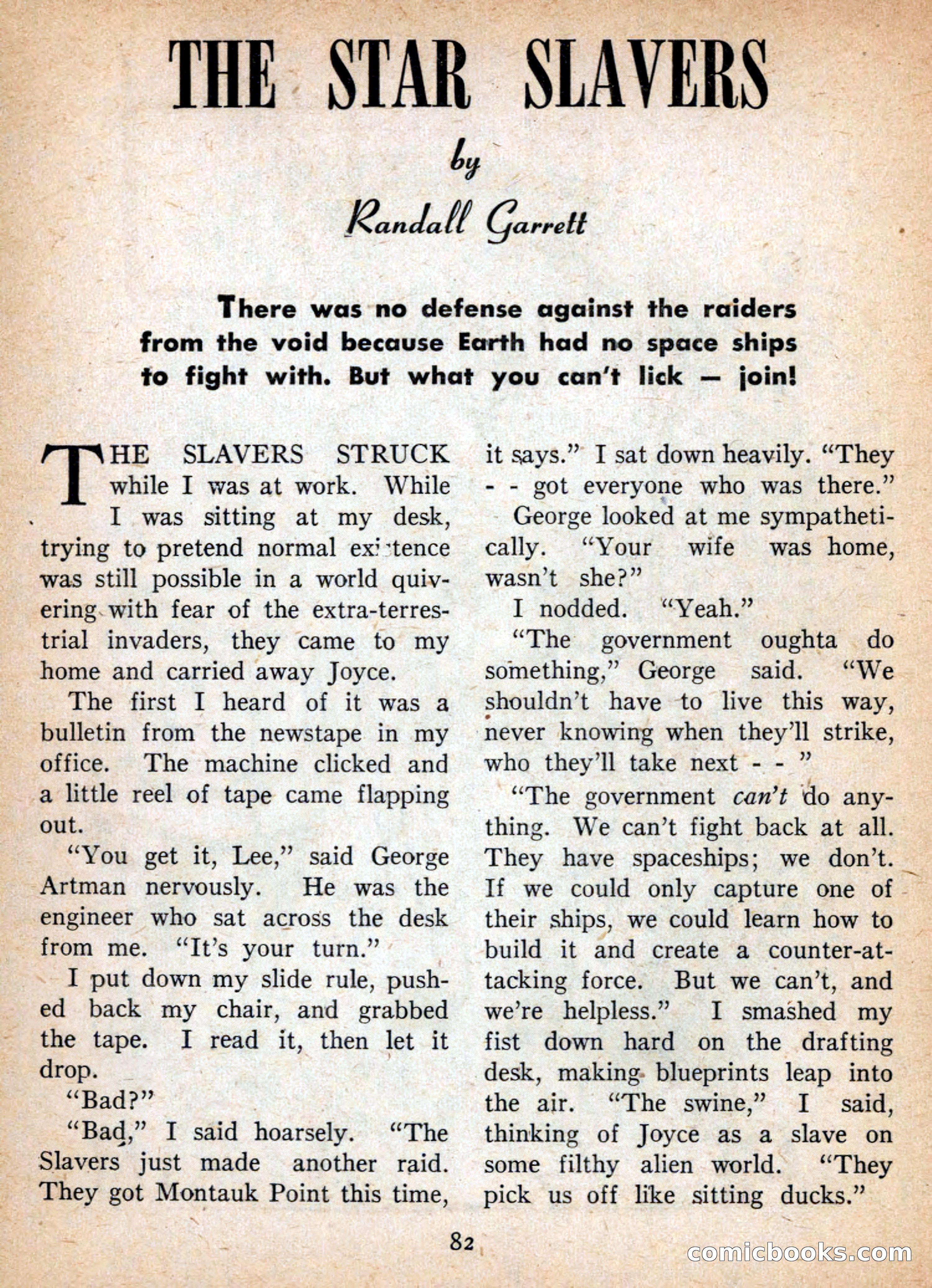Imaginative Tales, January 1957 — page 82 of 132