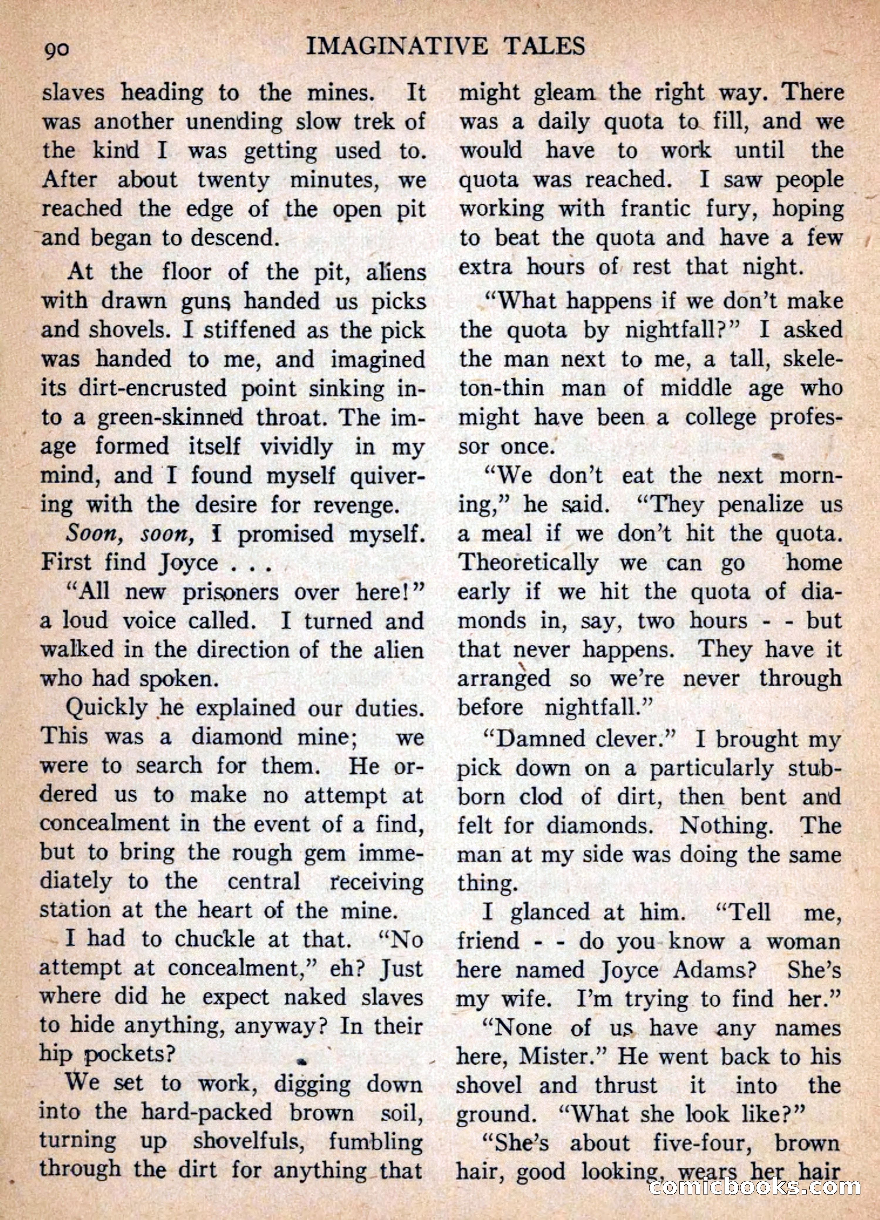 Imaginative Tales, January 1957 — page 90 of 132