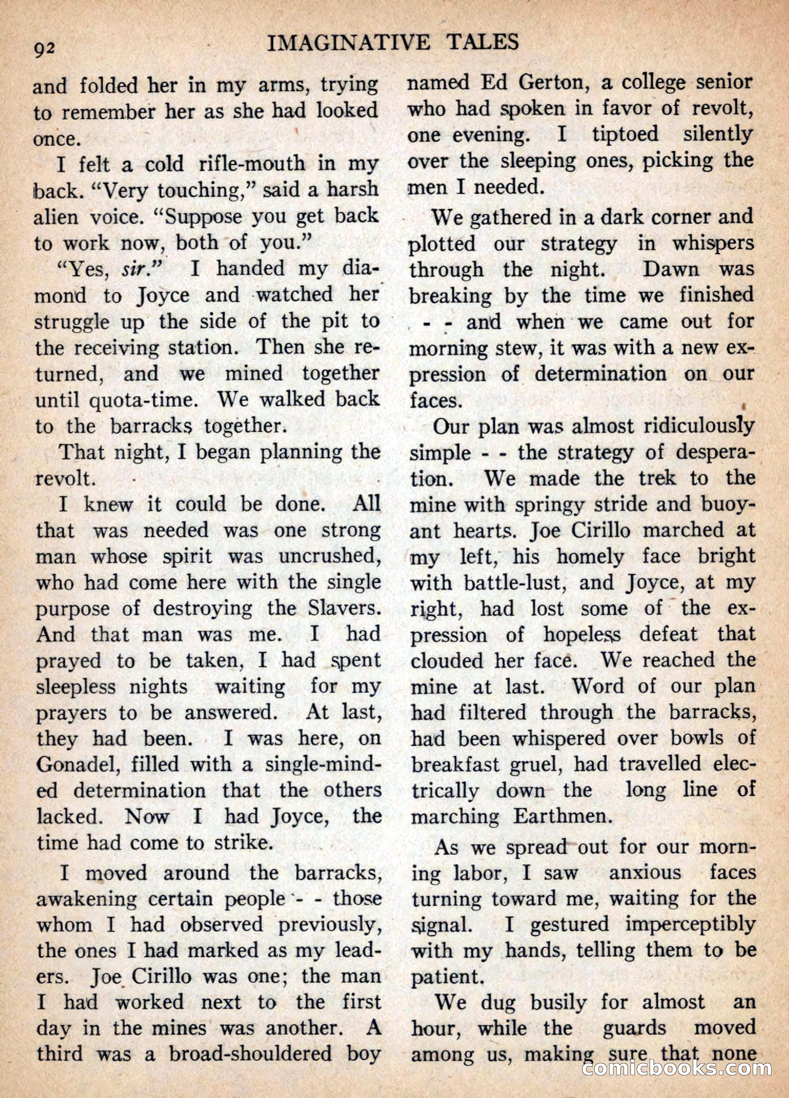 Imaginative Tales, January 1957 — page 92 of 132