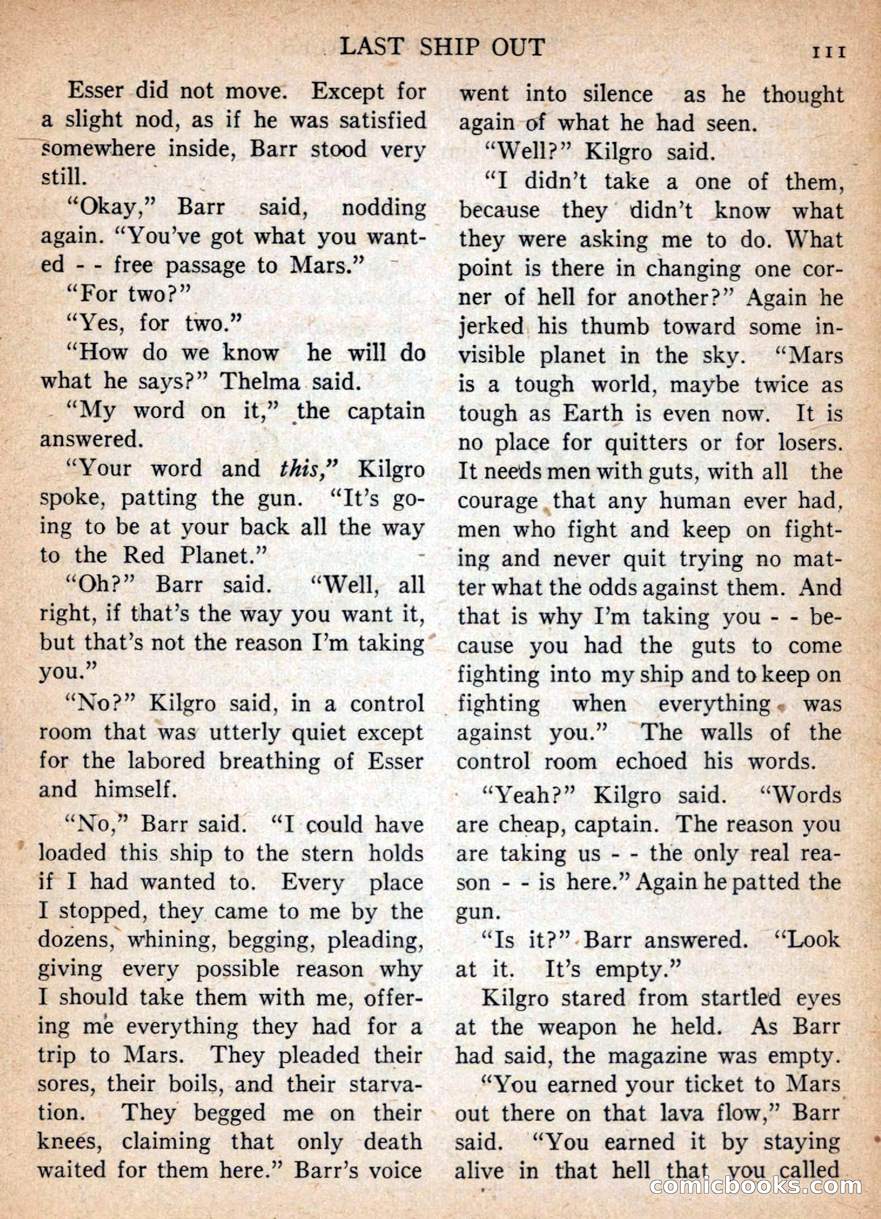 Imaginative Tales, January 1957 — page 111 of 132