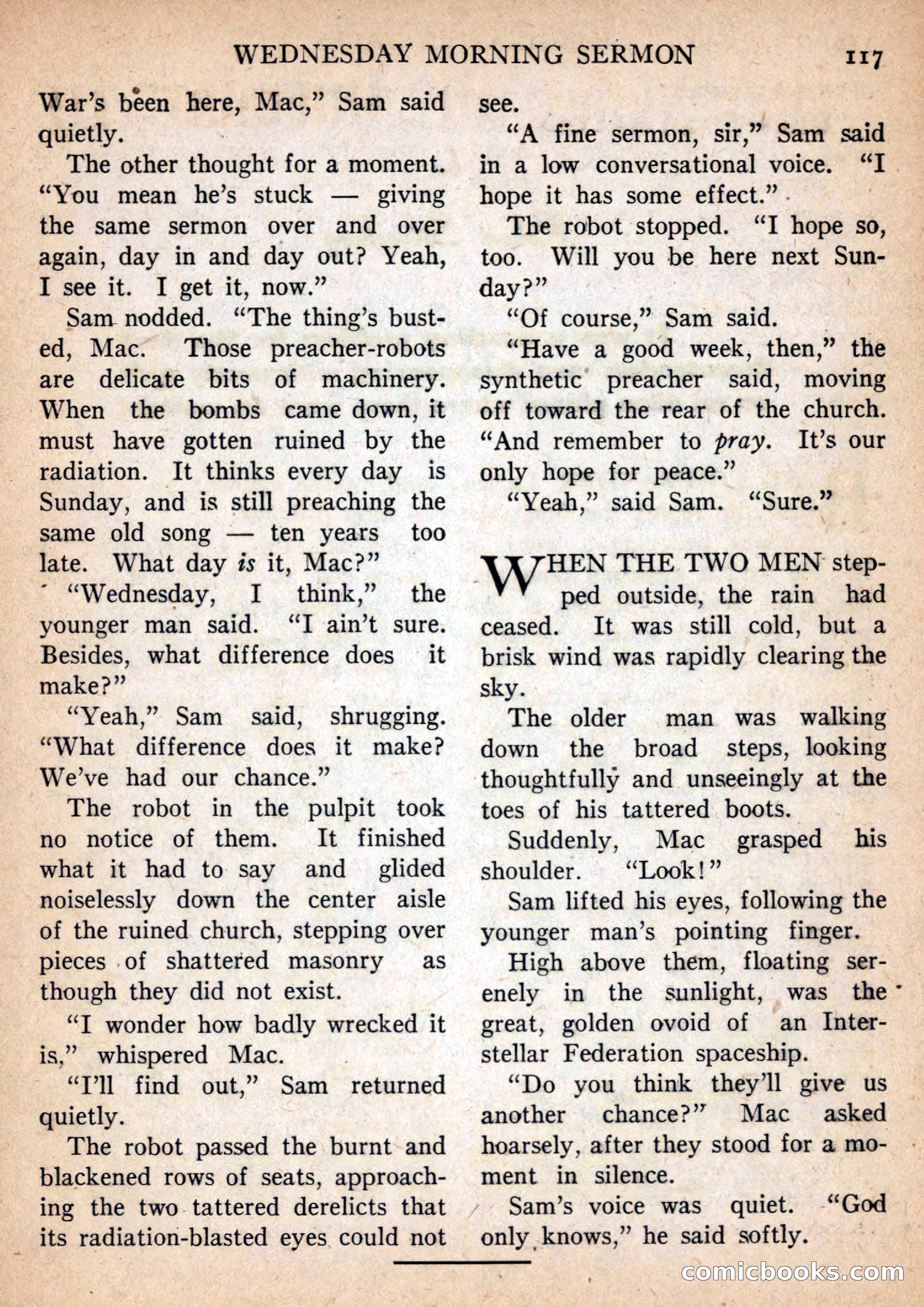 Imaginative Tales, January 1957 — page 117 of 132
