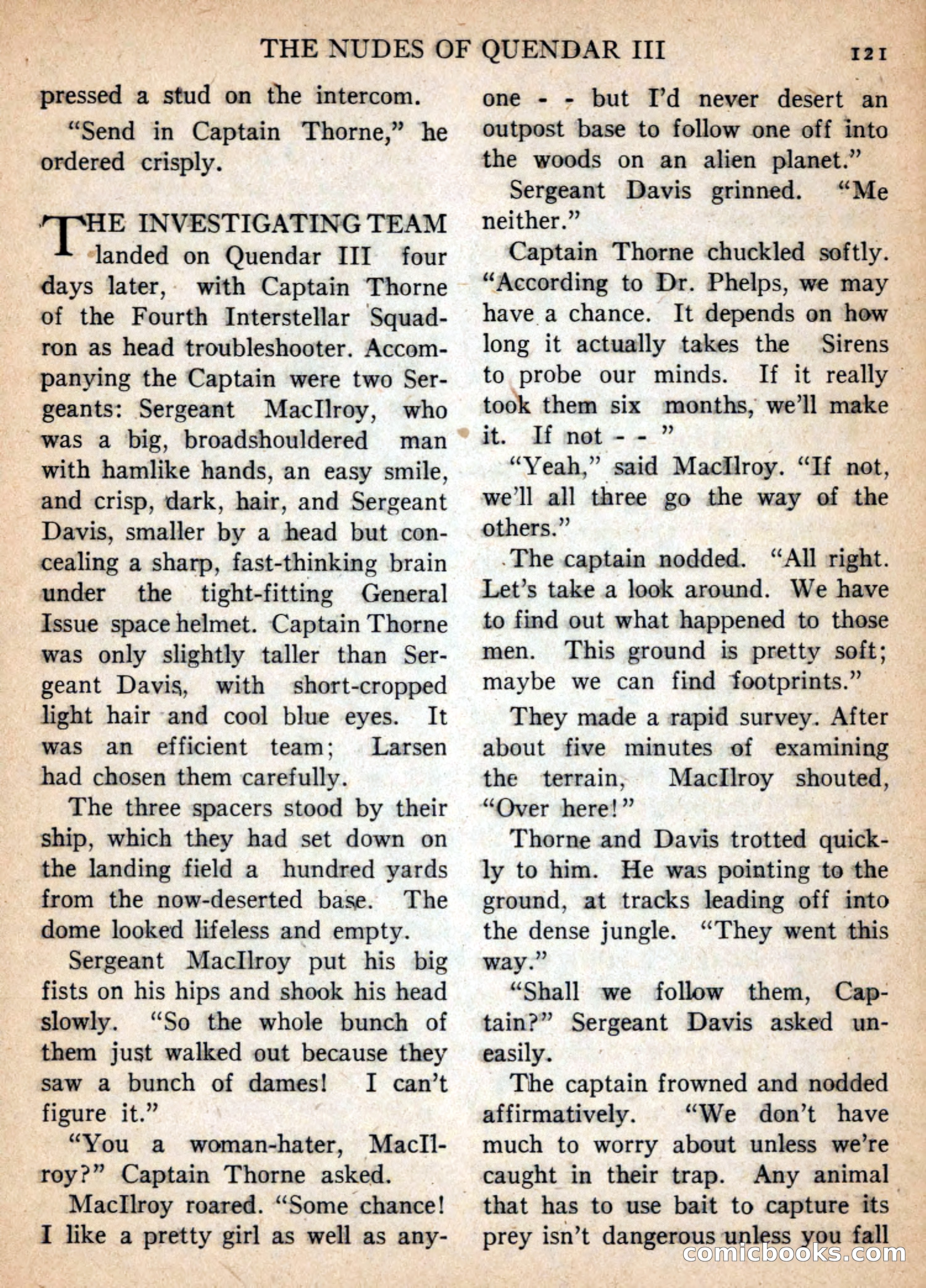 Imaginative Tales, January 1957 — page 121 of 132