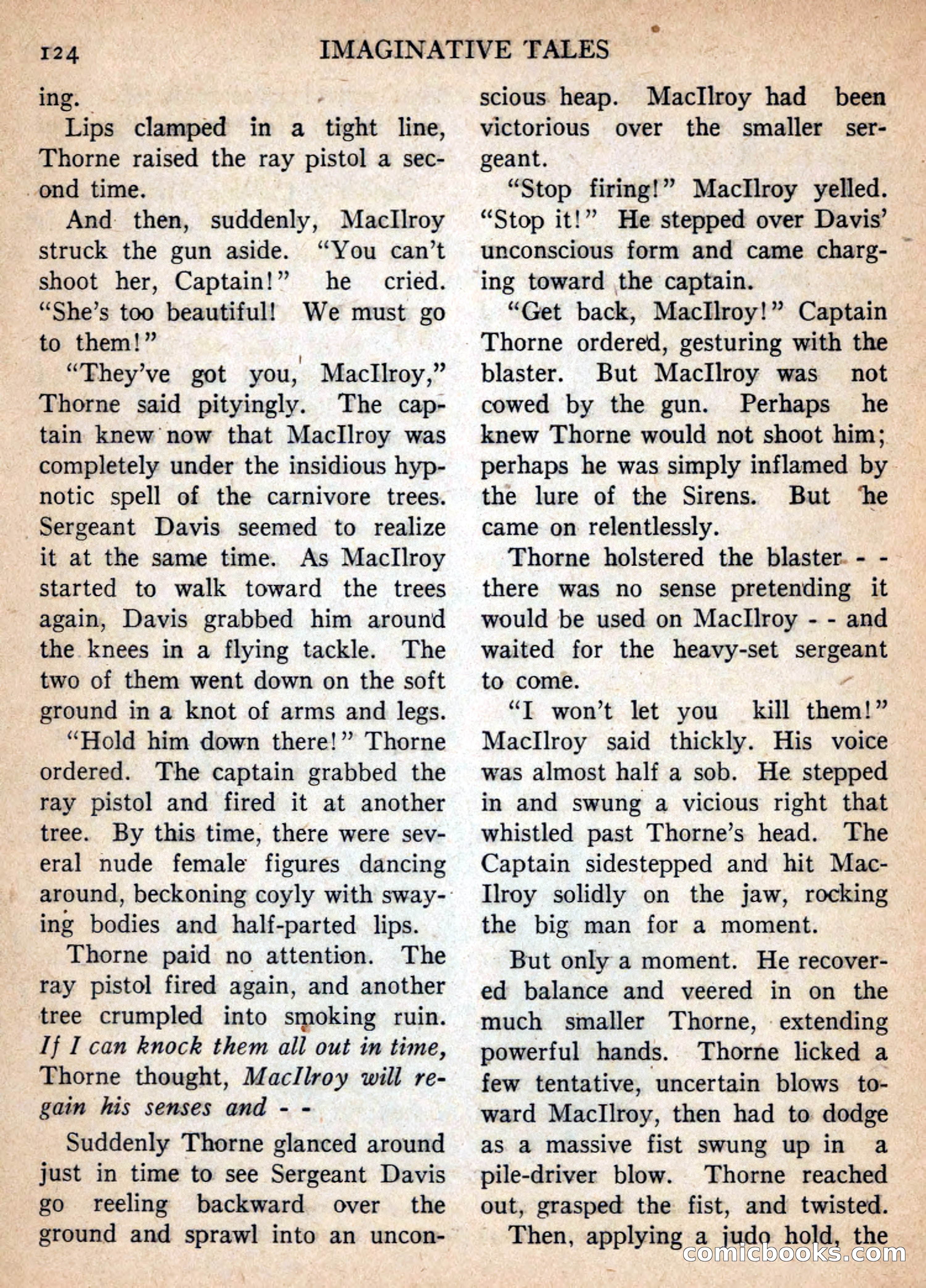 Imaginative Tales, January 1957 — page 124 of 132