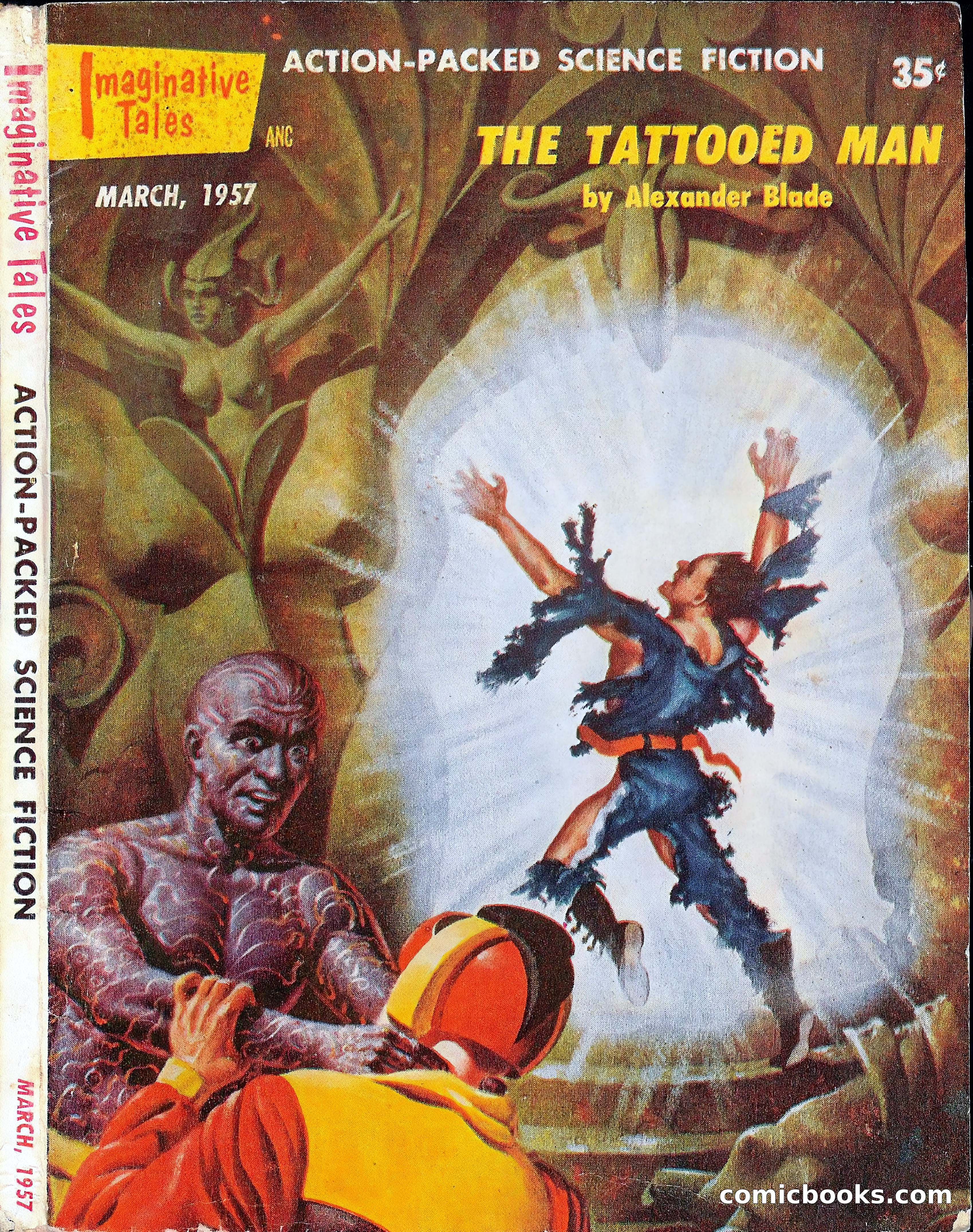 Imaginative Tales, March 1957 — page 1 of 132
