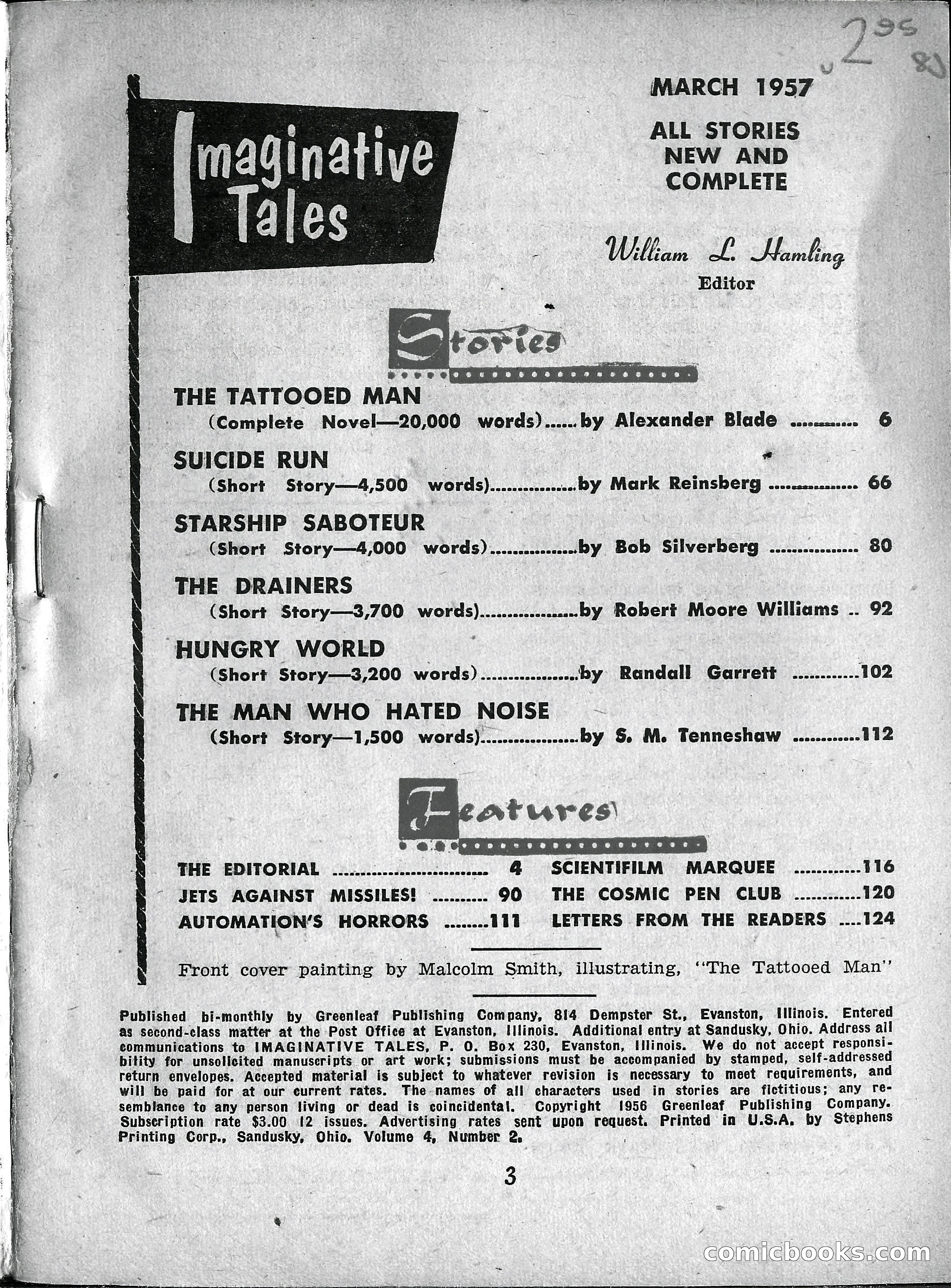 Imaginative Tales, March 1957 — page 3 of 132