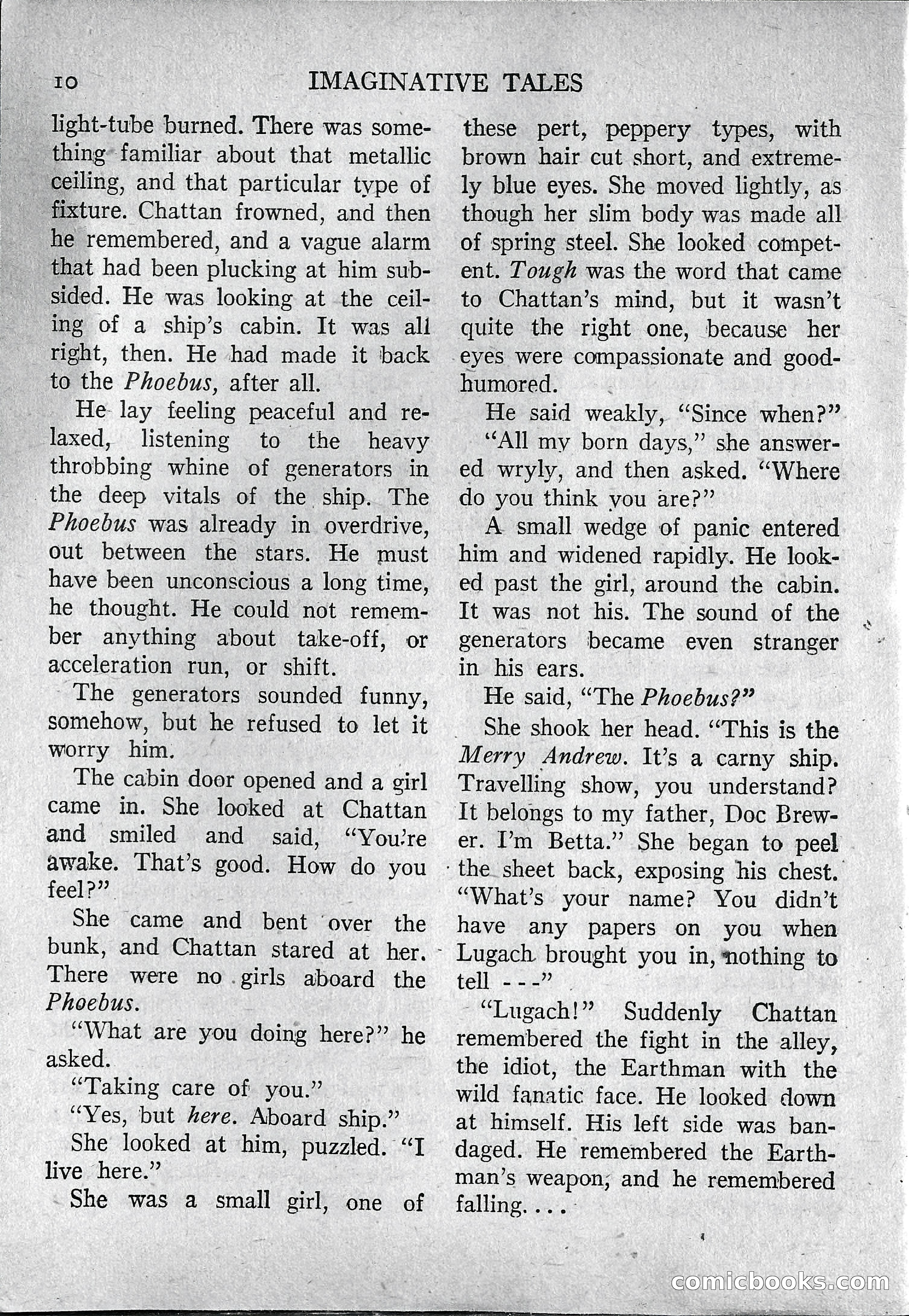 Imaginative Tales, March 1957 — page 10 of 132