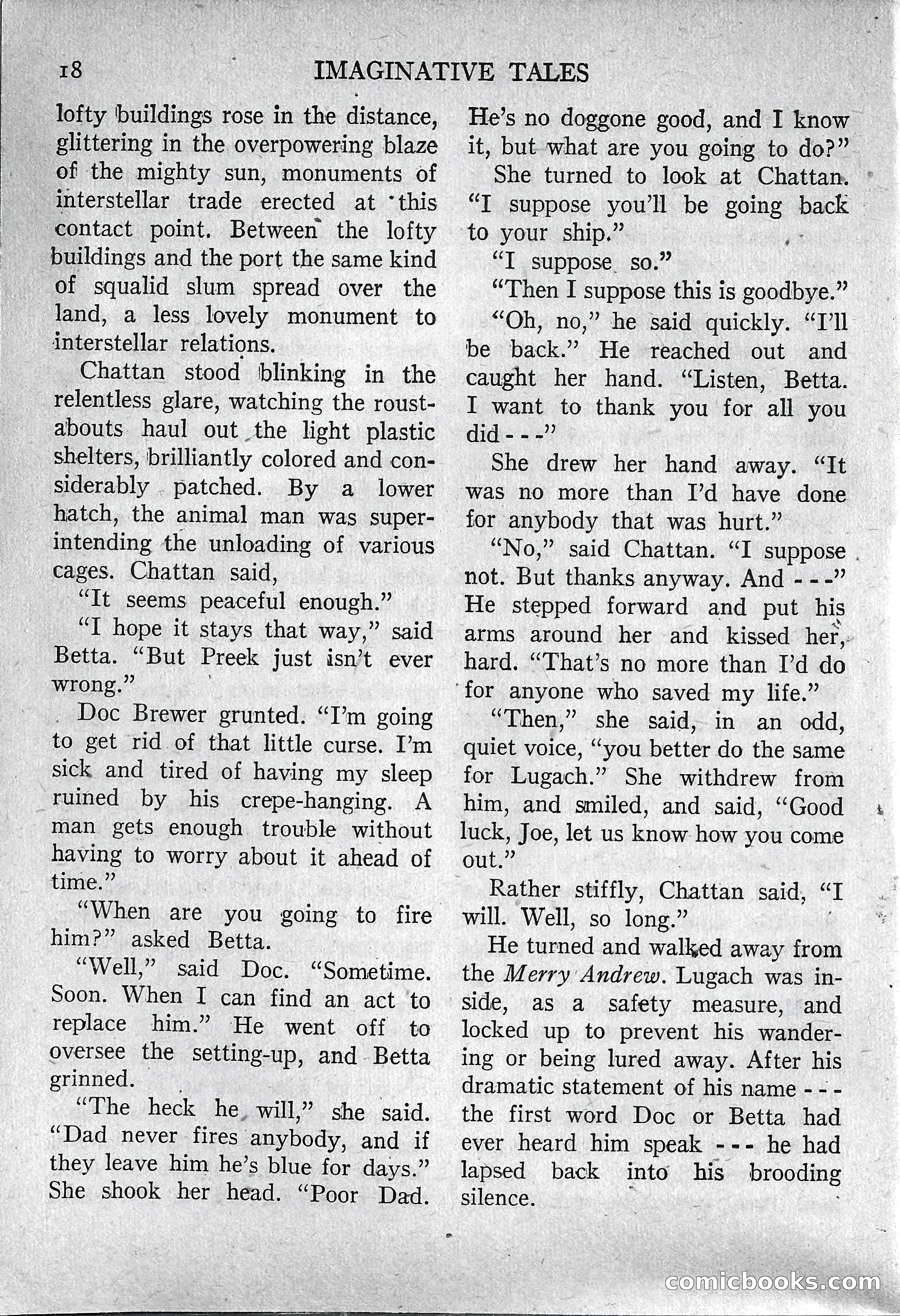 Imaginative Tales, March 1957 — page 18 of 132