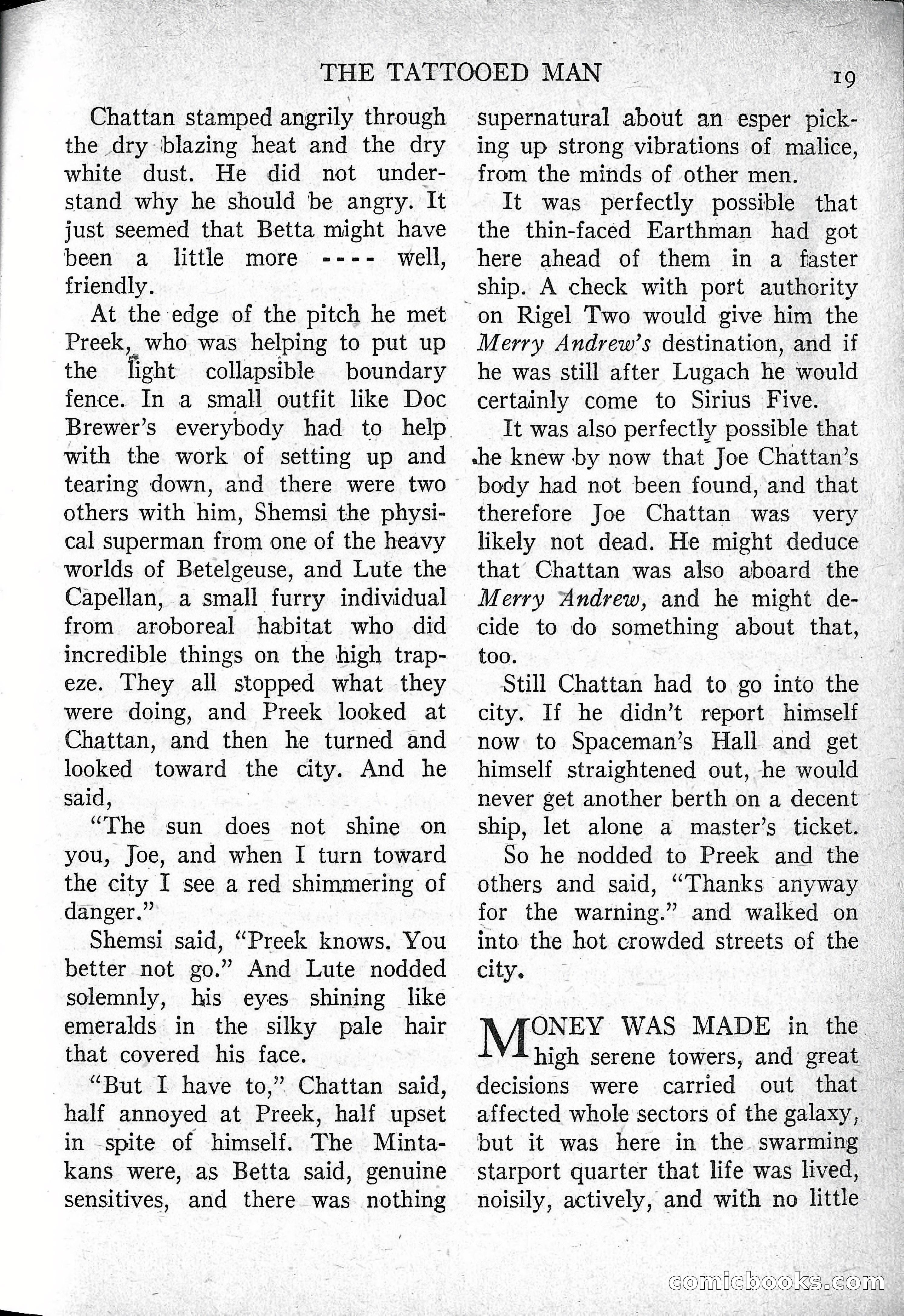 Imaginative Tales, March 1957 — page 19 of 132