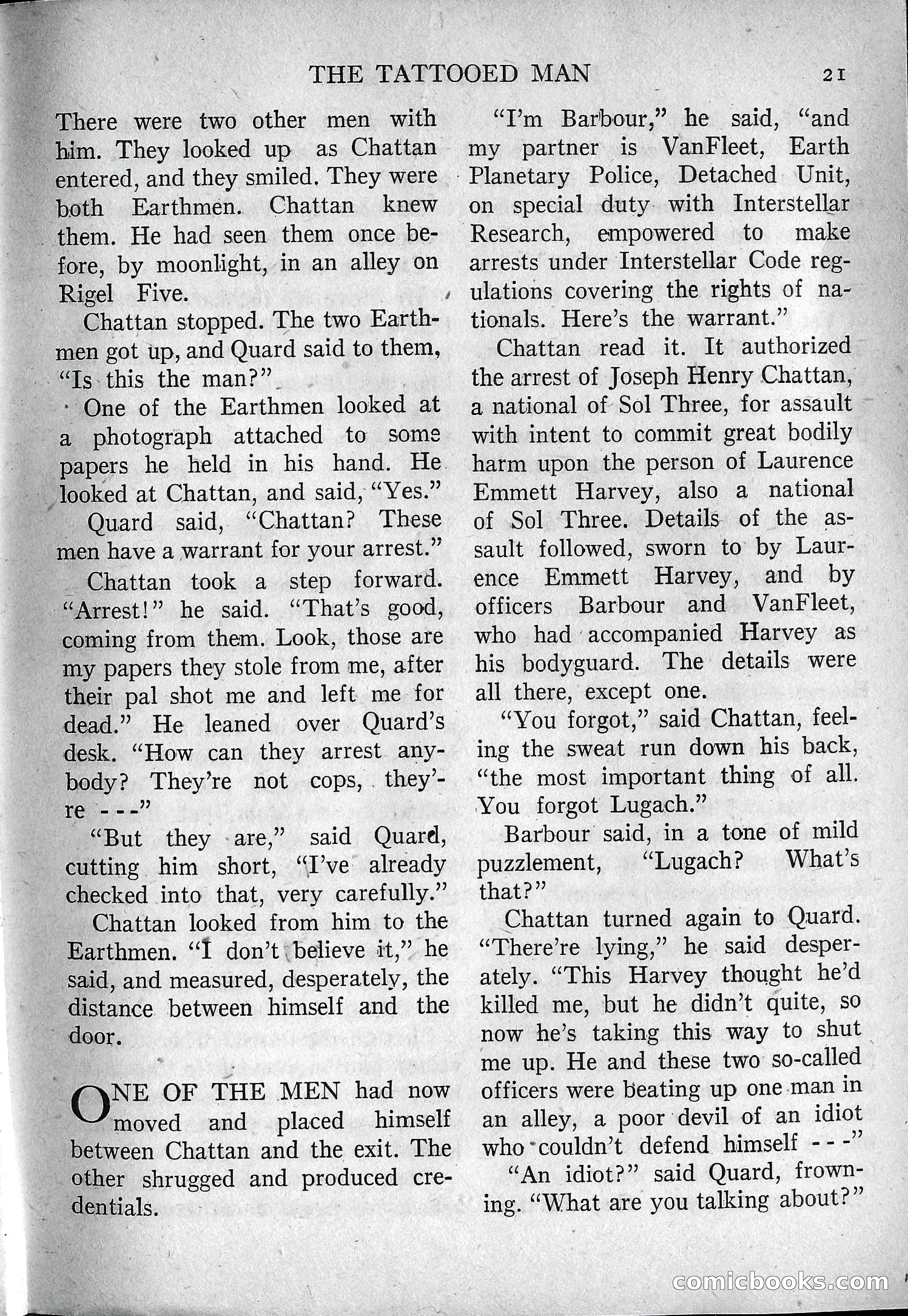 Imaginative Tales, March 1957 — page 21 of 132