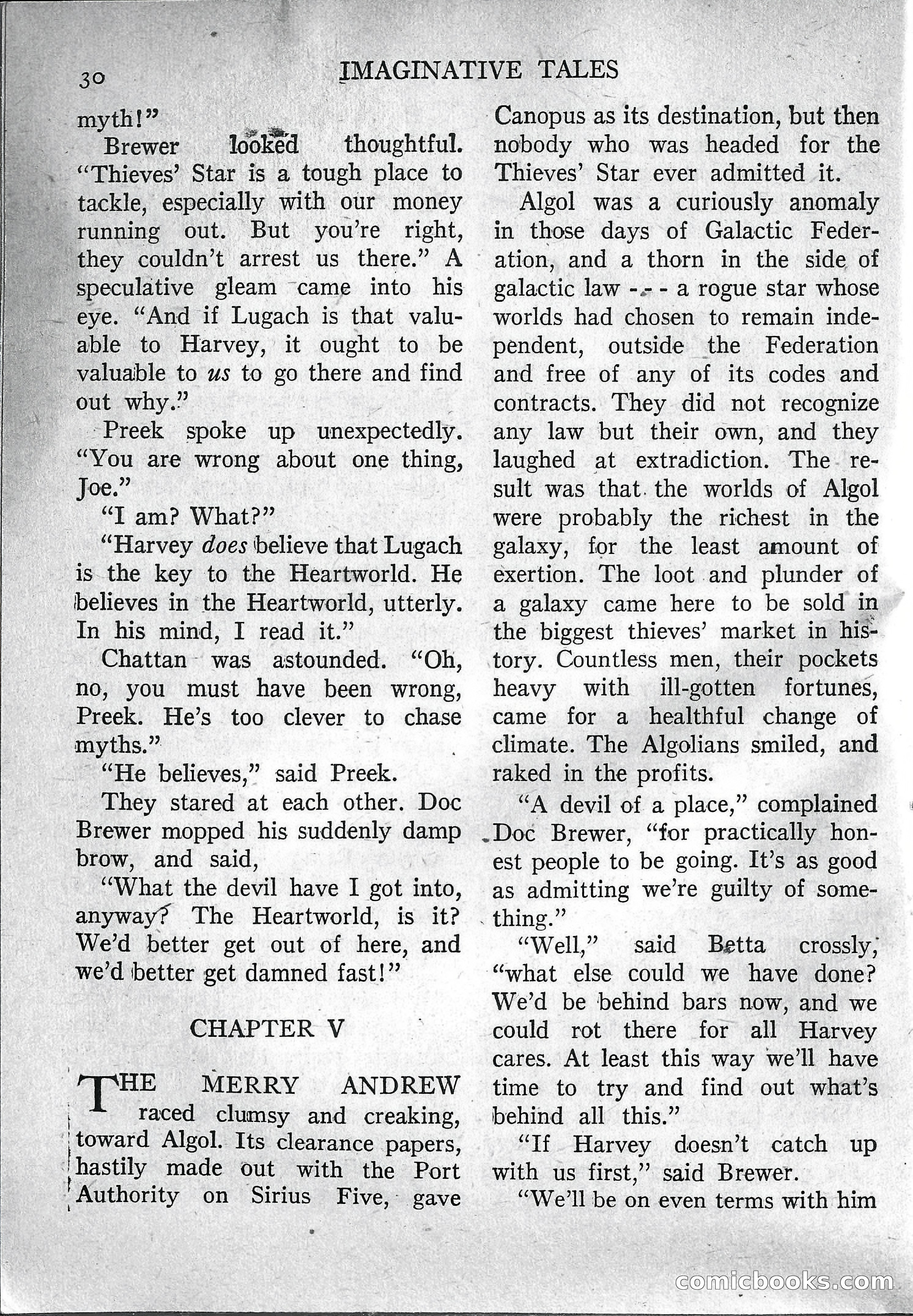 Imaginative Tales, March 1957 — page 30 of 132