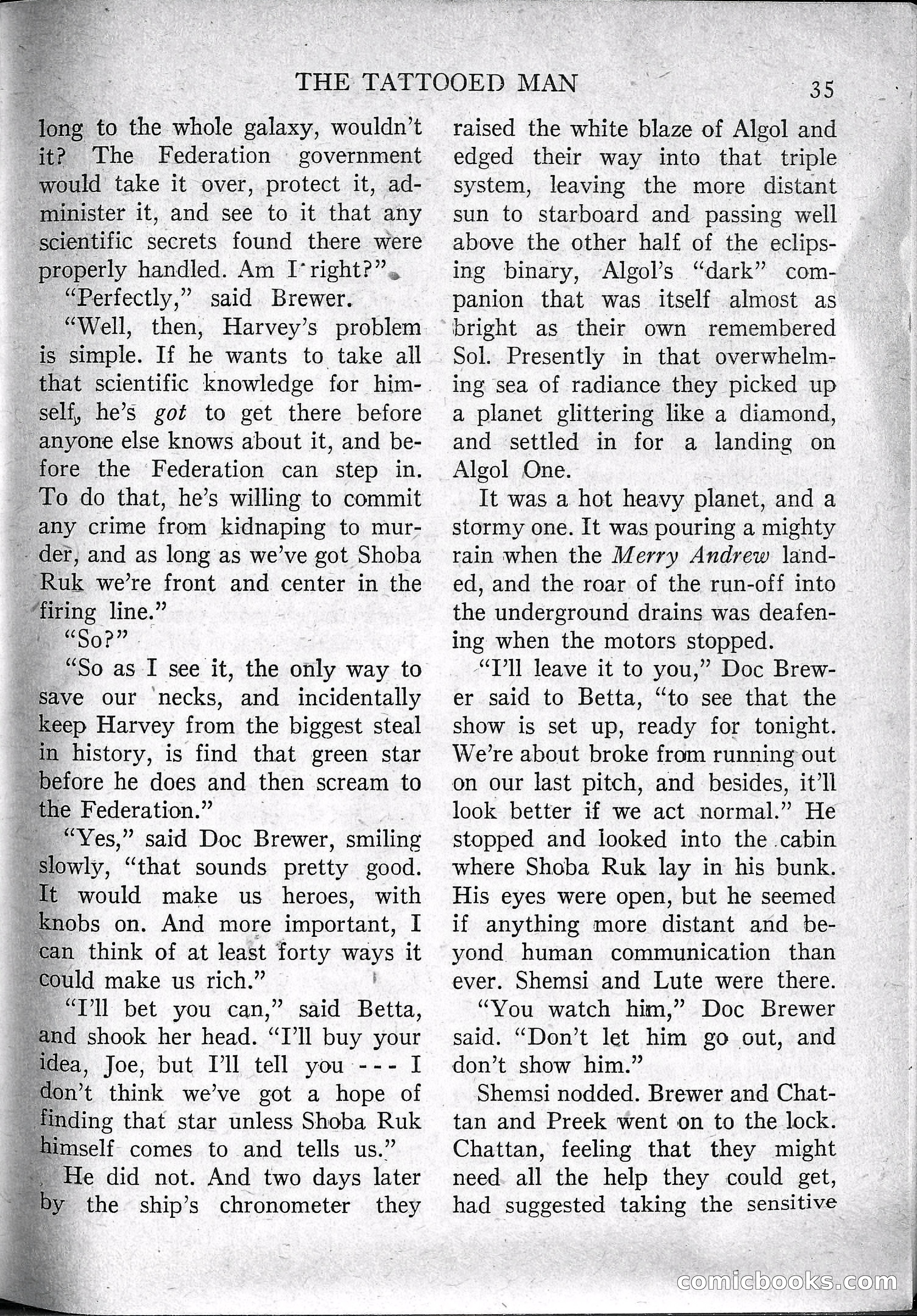 Imaginative Tales, March 1957 — page 35 of 132