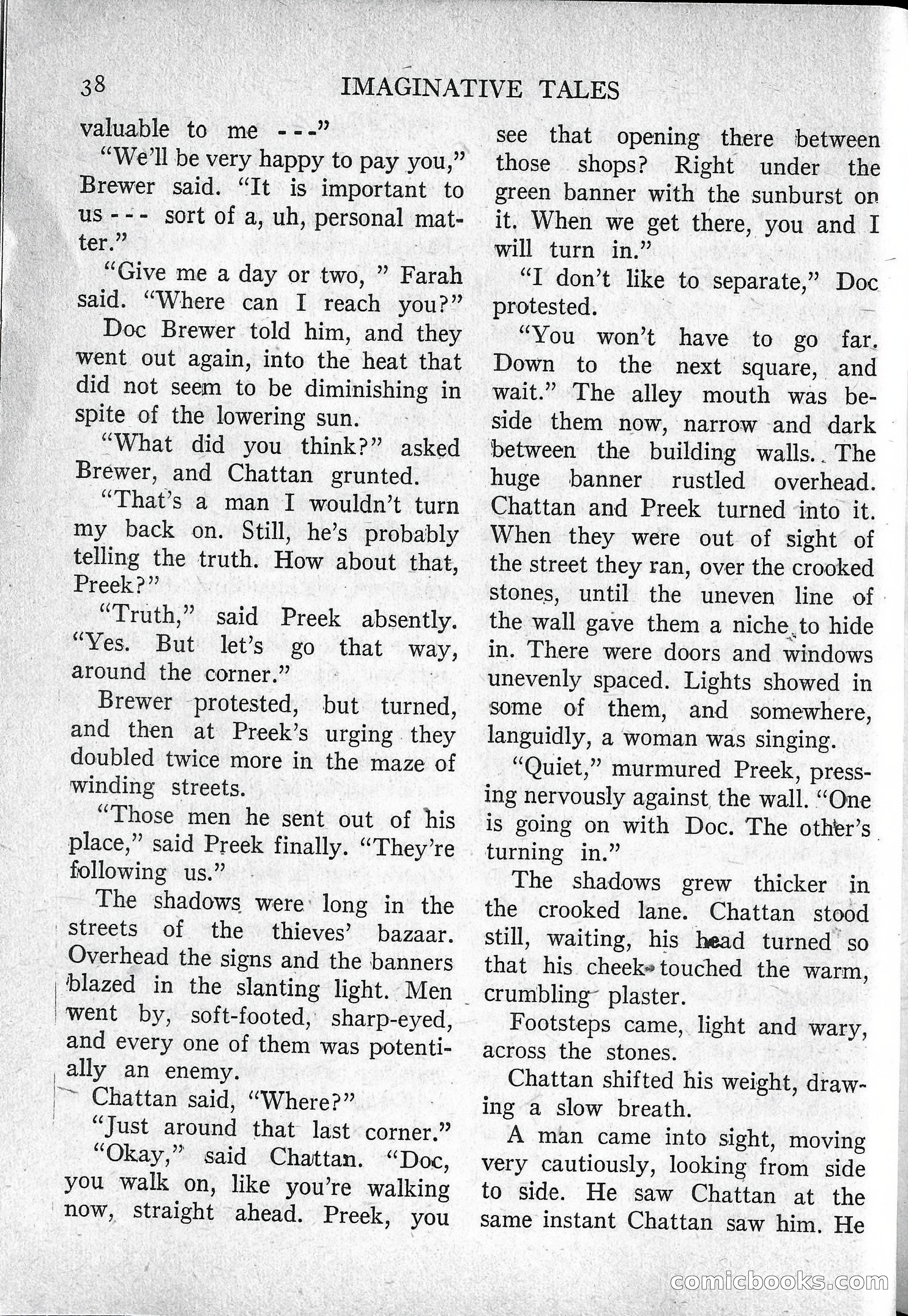 Imaginative Tales, March 1957 — page 38 of 132