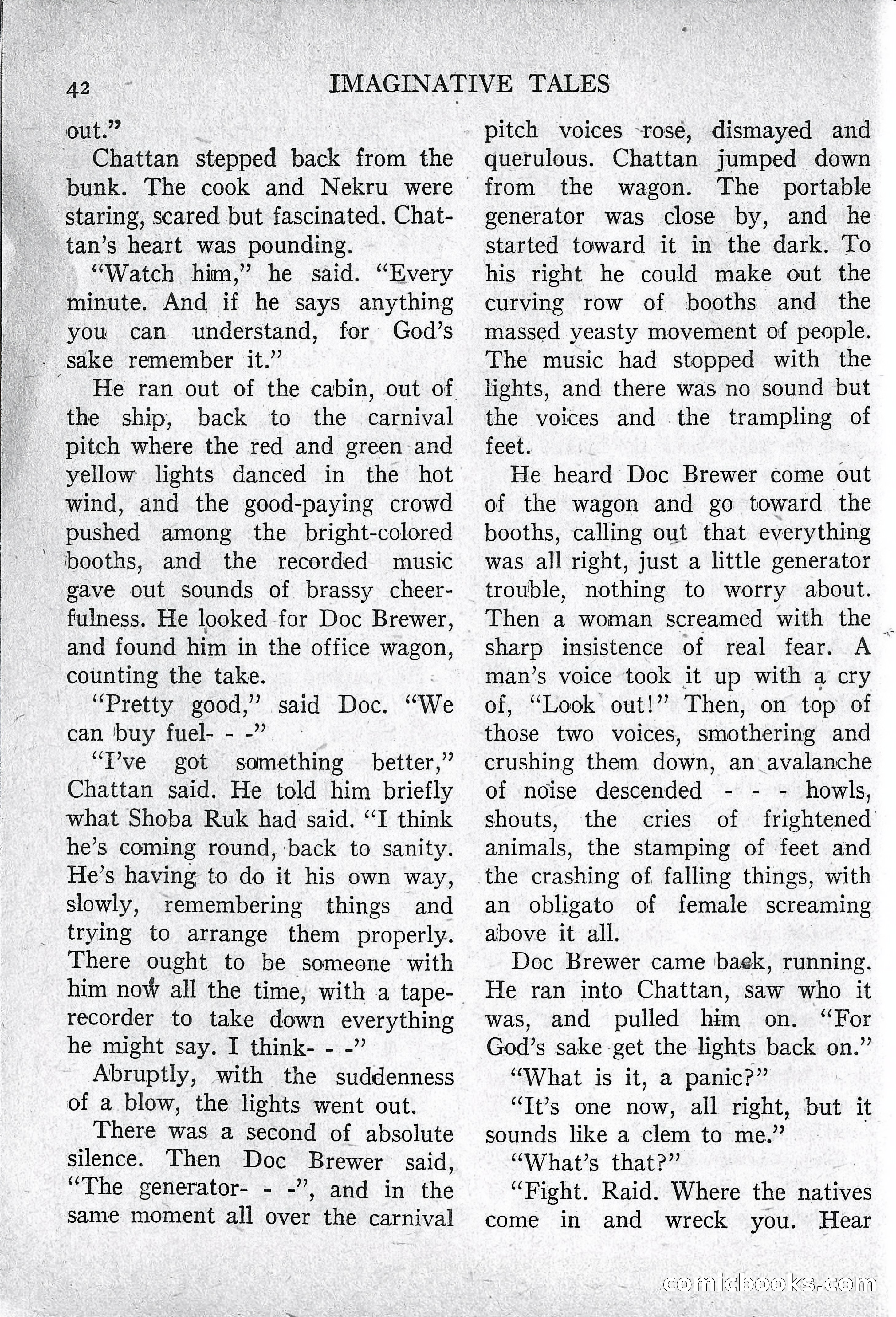 Imaginative Tales, March 1957 — page 42 of 132